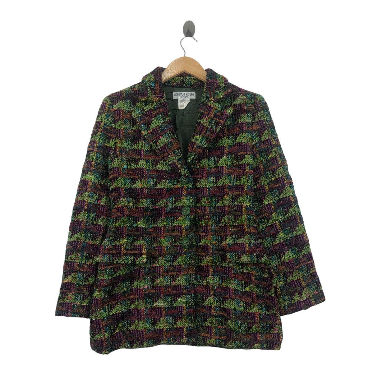 Yoshiyuki Konishi YOSHIYUKI KONISHI NEW YORK Japan Designer Wool Rayon Coat Size US S / EU 44-46 / 1 - 1 Thumbnail