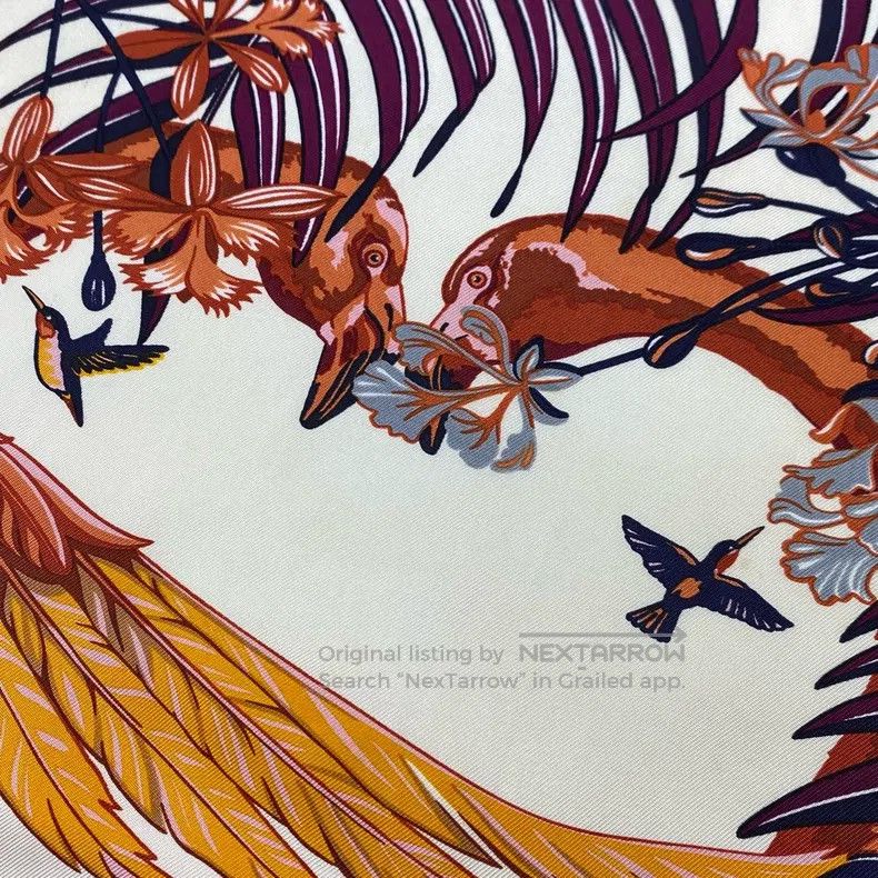 Hermes Hermes Phoenix Print Silk and Cotton Short Sleeve Top Size XXS / US 00 / IT 34 - 2 Thumbnail