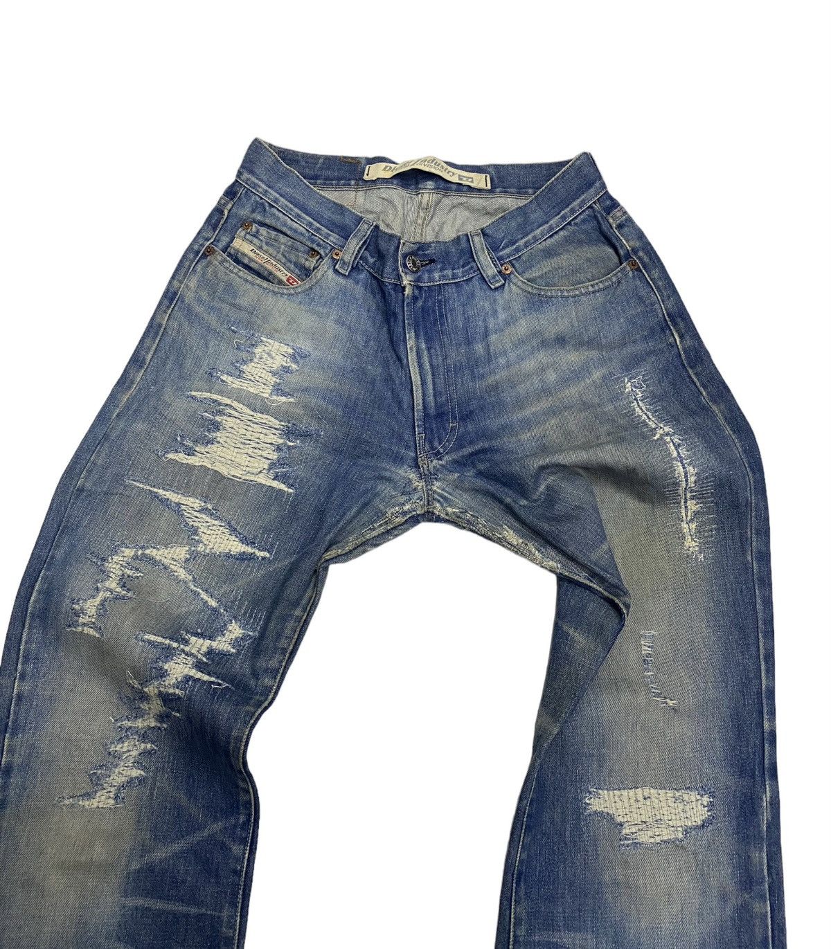 Diesel × Undercover DIESEL FLARE DISTRESSED DENIM BOOTCUT JEANS Size US 29 - 7 Thumbnail