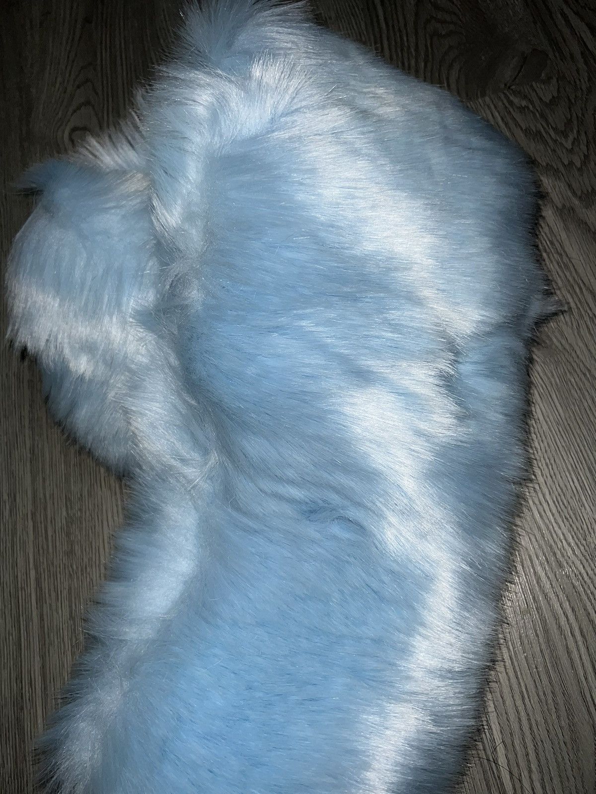 Japanese Brand Blue faux fur winter wrap scarf ❄️💙 Size ONE SIZE - 4 Thumbnail