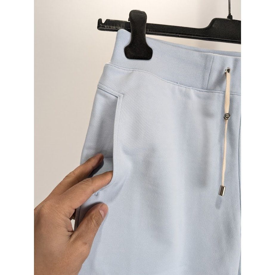 Balmain o1rshd1 B Logo Jogger Short in Baby Blue Size US 32 / EU 48 - 7 Thumbnail