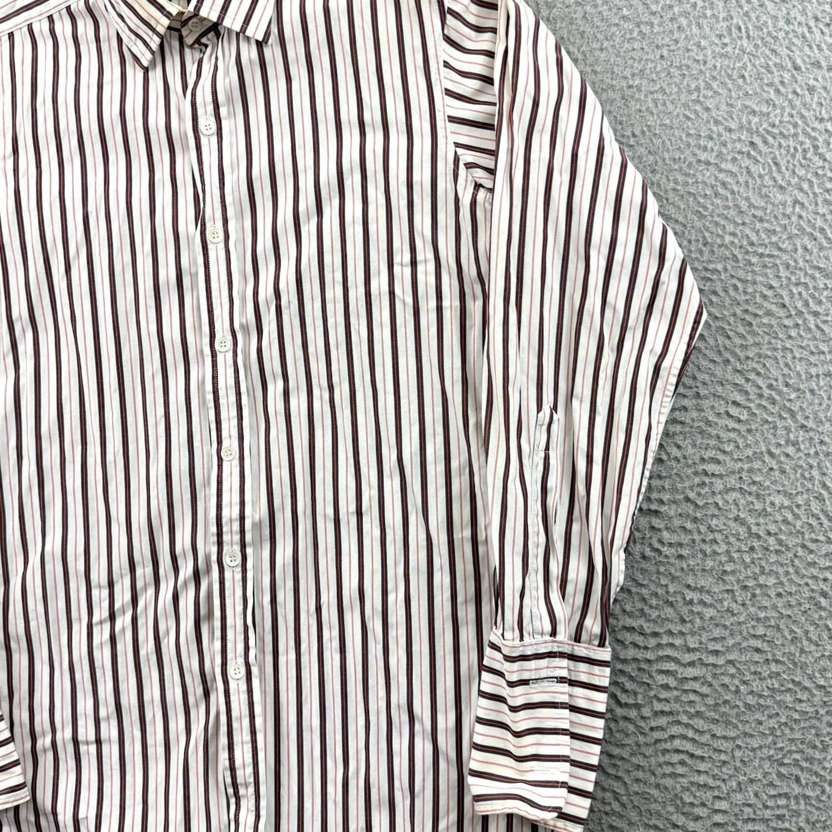 Vintage Hilditch & Key Shirt Mens Medium White Striped Button Down French Cuff Preppy Shirt Mens Medium White Striped Button Down French Cuff Preppy Size US L / EU 52-54 / 3 - 5 Thumbnail