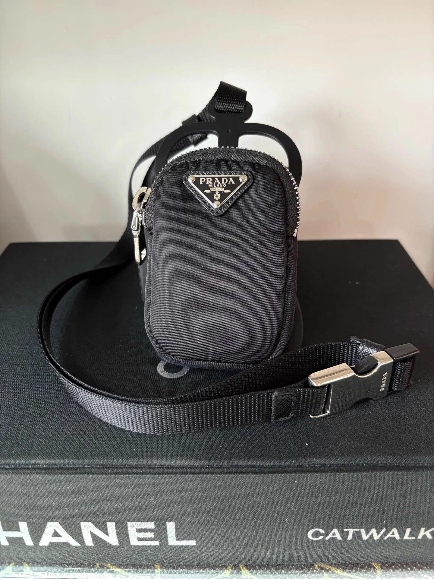Prada Prada Black Rubber Phone & Earbud Case 99 New Size ONE SIZE - 1 Thumbnail