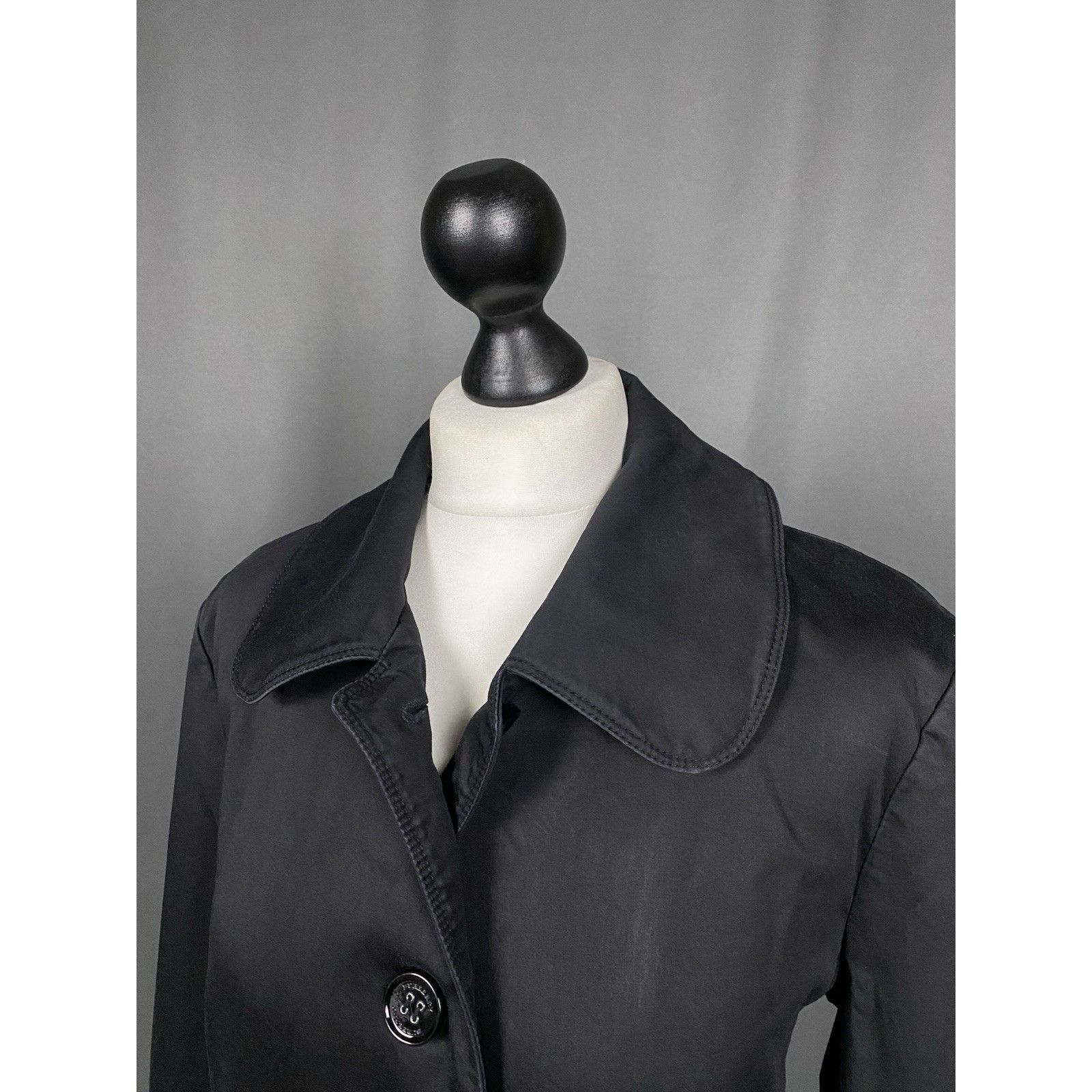 Burberry Burberry Nova Check Women's Black Trench Over Coat Size UK 1 Size XL / US 12-14 / IT 48-50 - 6 Thumbnail