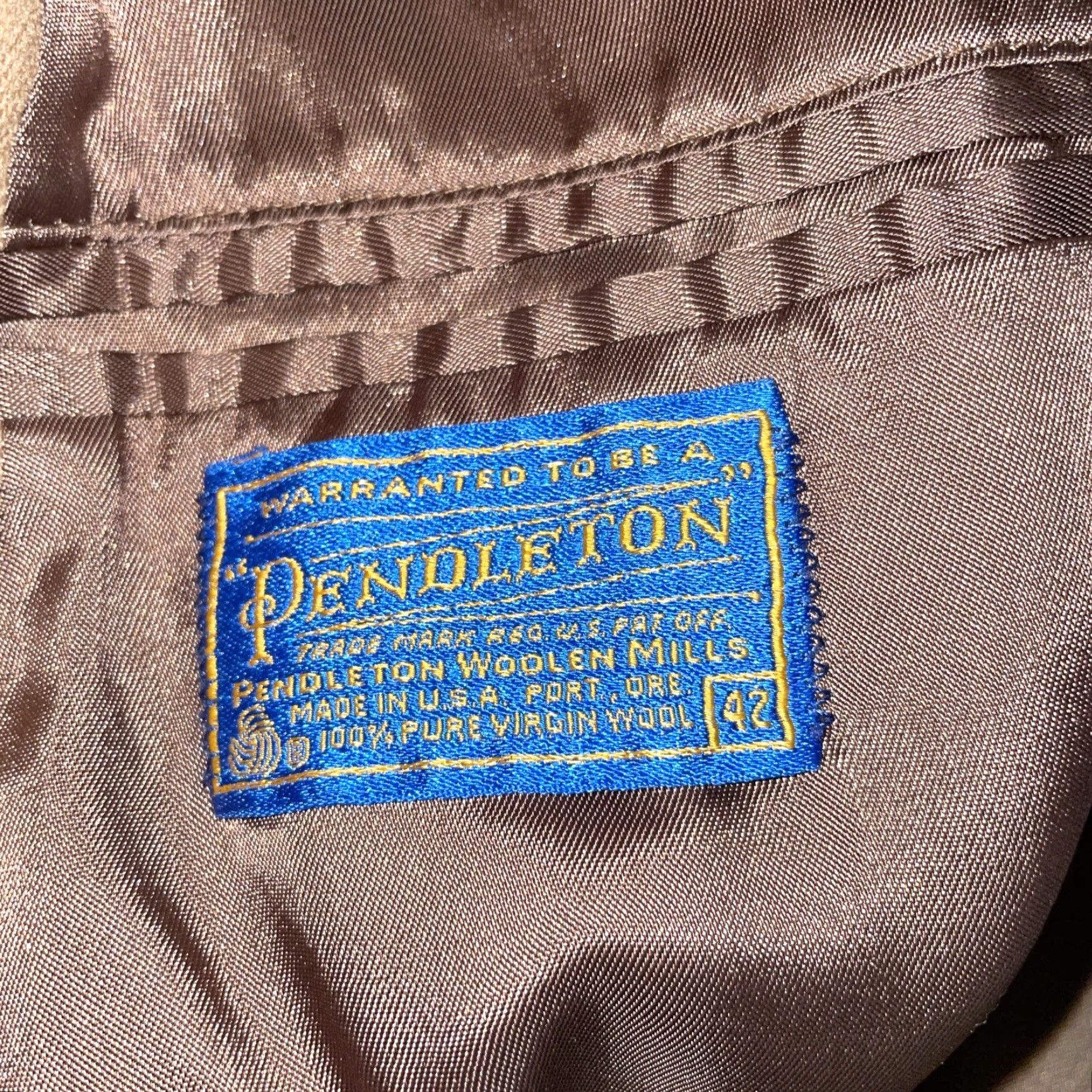 Pendleton Pendleton Blazer Jacket Mens 42 Brown Sport Regular Chest 42 Size 42R - 2 Thumbnail