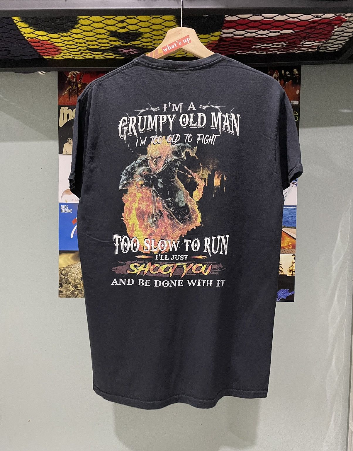 Fruit Of The Loom × Vintage Vintage Ghost Rider Nicholas Cage Movie Tee Size US M / EU 48-50 / 2 - 1 Thumbnail