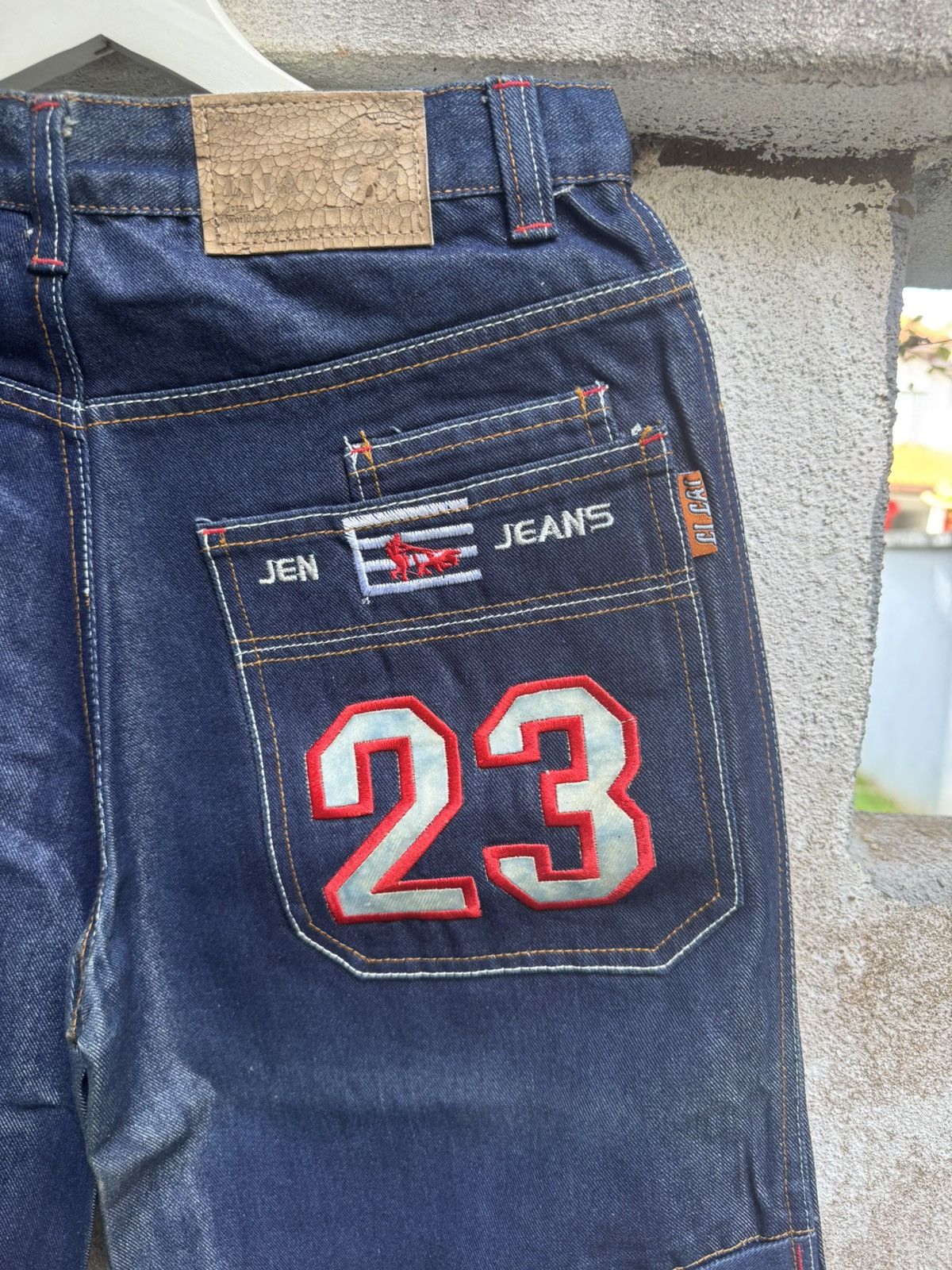 If Six Was Nine × Tornado Mart Vintage 90s Flare HIP HOP BAGGY 23 LI LAI JEN JEANS BOSS01 Size US 34 / EU 50 - 3 Thumbnail