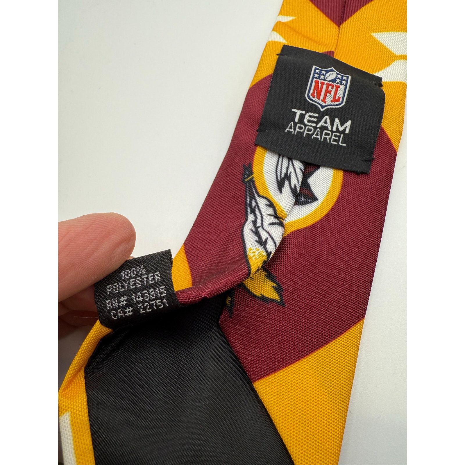 NFL NFL Team Apparel Redskins (Commanders) Men’s Tie Size ONE SIZE - 3 Thumbnail