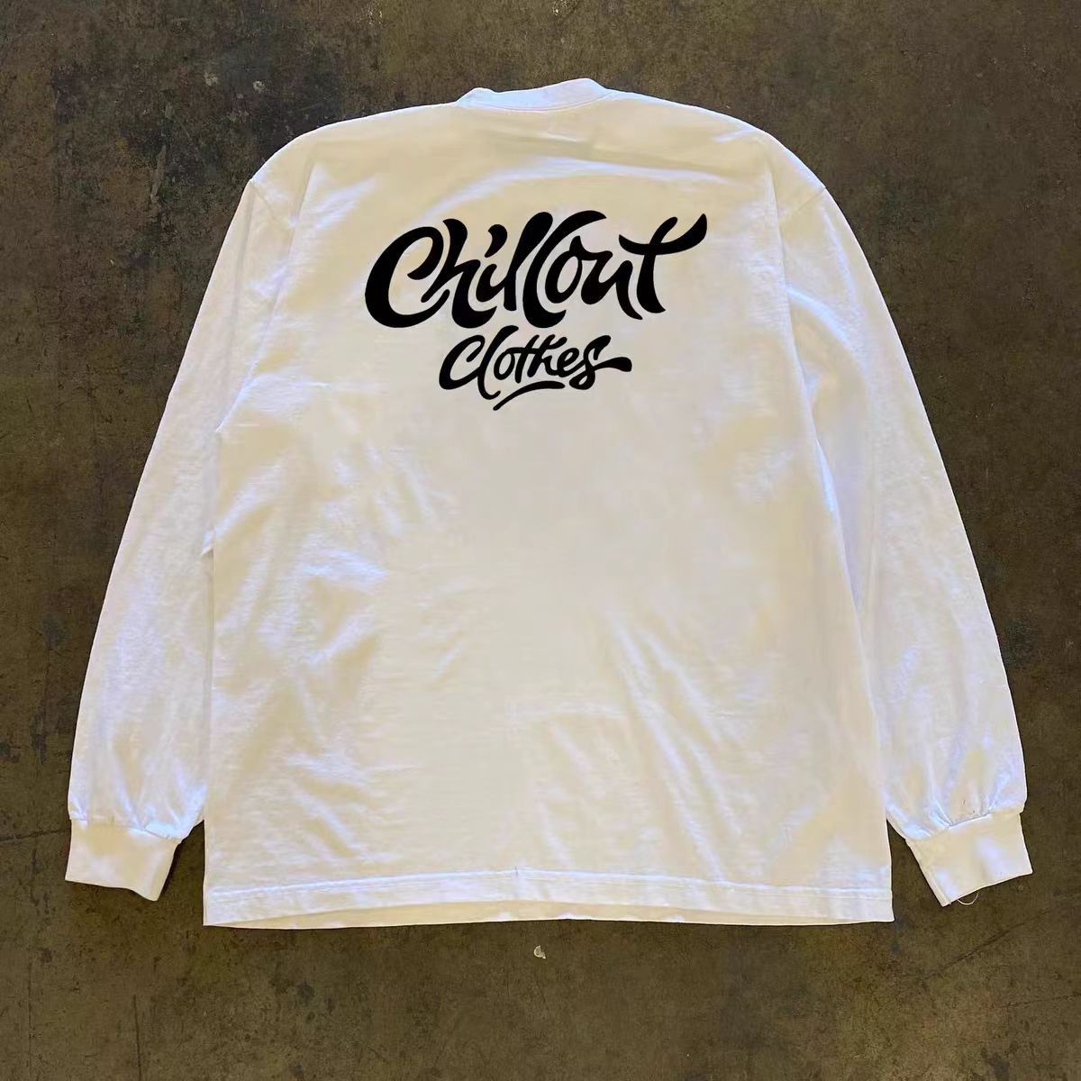 Vintage White casual retro snow mountain print long-sleeved t-shirt Size US M / EU 48-50 / 2 - 2 Thumbnail
