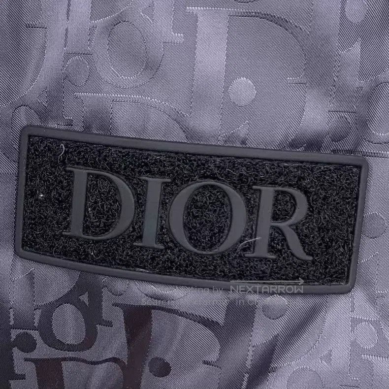 Dior Dior Dark blue logo print full print stand-up collar zippe Size US L / EU 52-54 / 3 - 5 Thumbnail