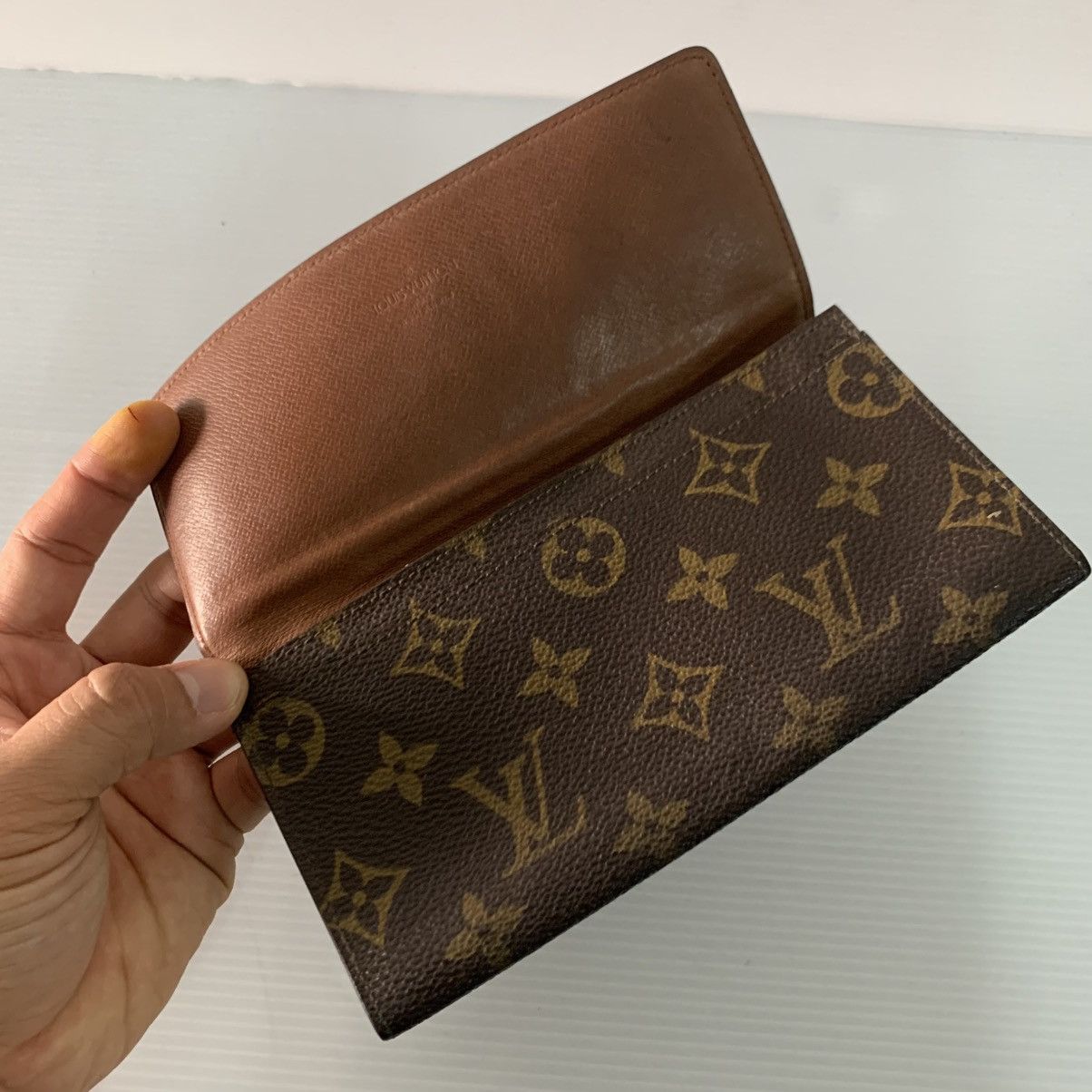 Louis Vuitton Louis Vuitton Monogram Leather Long Wallet Size ONE SIZE - 5 Thumbnail