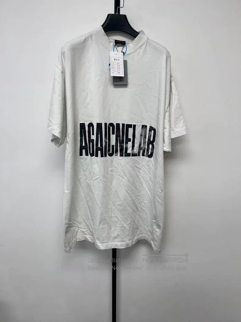Balenciaga Balenciaga Letter Print Crew Neck Short Sleeve T-Shirt Reg Size US M / EU 48-50 / 2 - 1 Thumbnail
