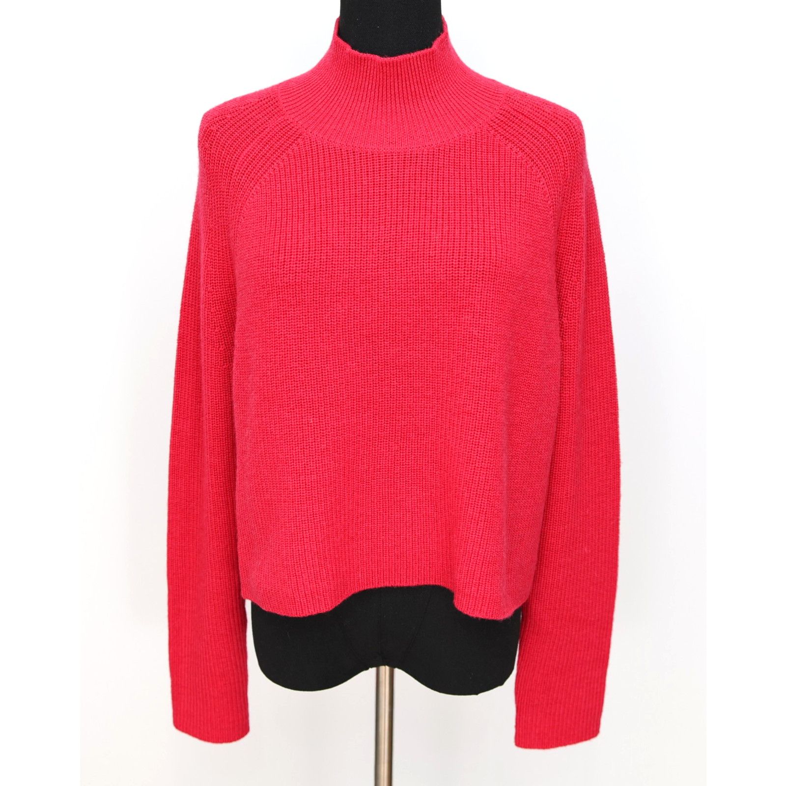 Eileen Fisher EILEEN FISHER Cerise Merino Wool Turtleneck Sweater Sz S Size S / US 4 / IT 40 - 2 Thumbnail