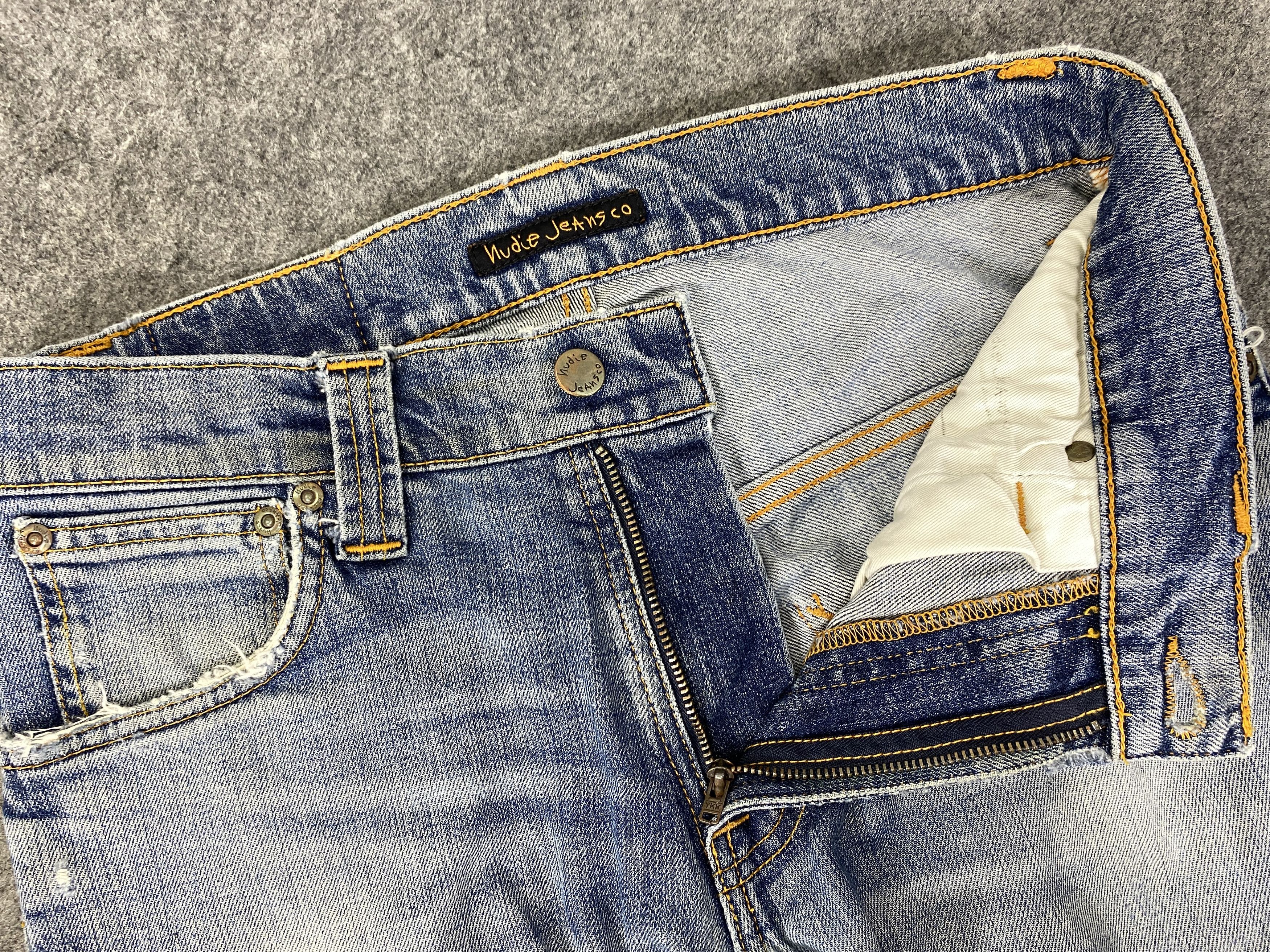 Nudie Jeans Faded Blue Vintage Nudie Jeans 29x31 Denim - JN3258 Size US 29 - 7 Thumbnail