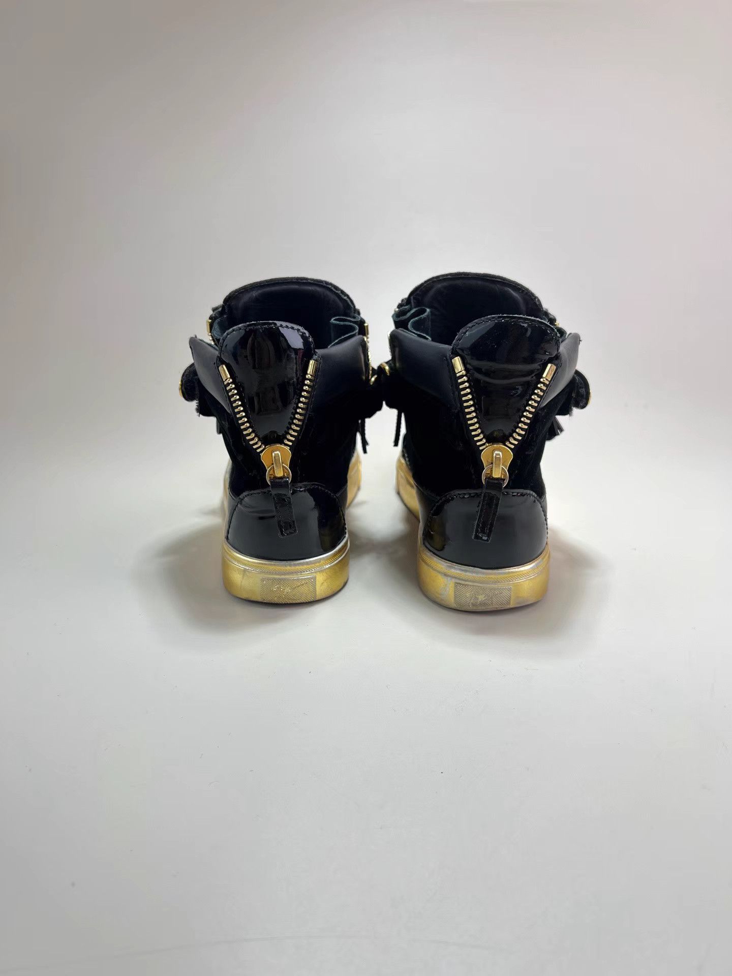 Giuseppe Zanotti GIUSEPPE ZANOTTI GZ Velvet High-Top Sneakers Size US 6 / IT 36 - 3 Thumbnail