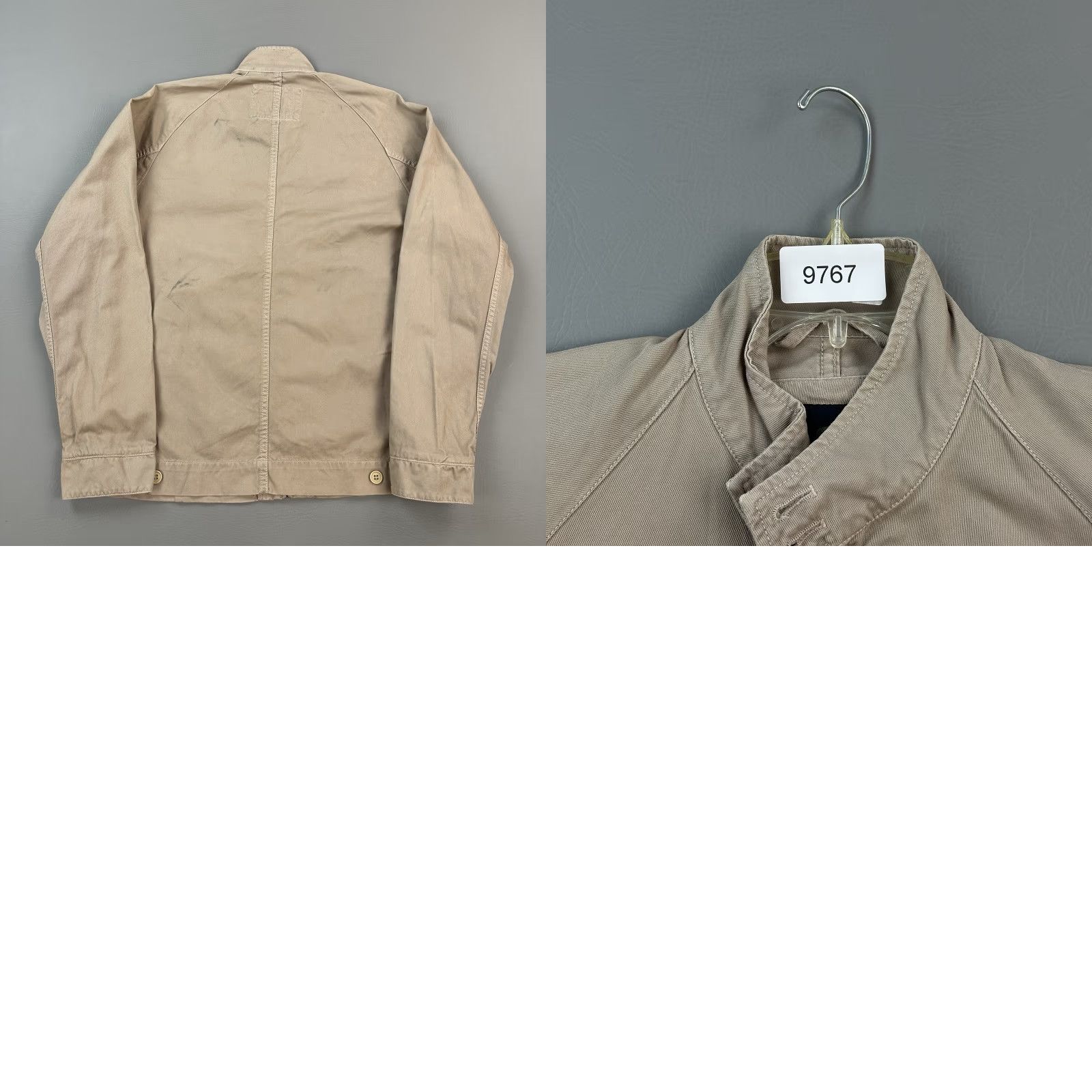 Lacoste VINTAGE Lacoste Jacket Mens L Beige Full Zip Bomber Casual 90s Classic Outdoor Retro Sports Pockets Embroidered Logo Zipper Stand-Up Collar Men Size US L / EU 52-54 / 3 - 10 Thumbnail