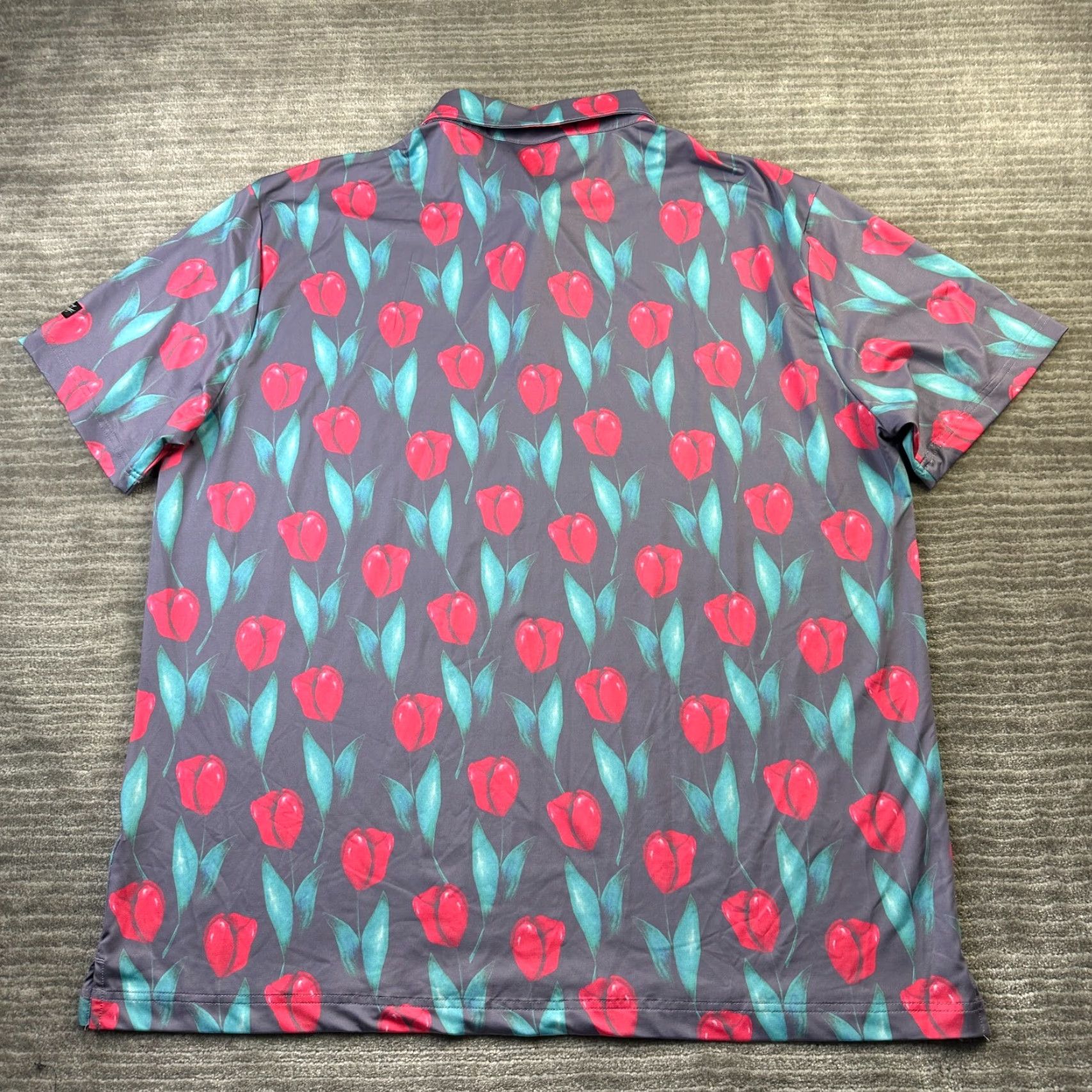 Vintage Sunday Swagger Polo Mens 2XL All Over Print Floral Golf Size US XXL / EU 58 / 5 - 2 Thumbnail