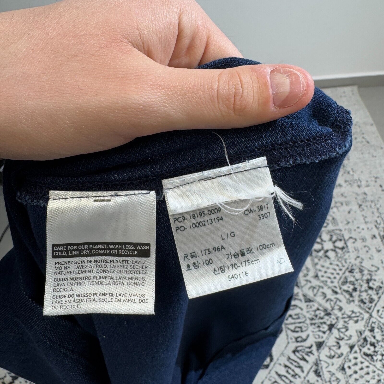Levi's × Vintage Vintage Levi’s Unisex Navy Cotton Polo Shirt Size L Y2K 90s Size US L / EU 52-54 / 3 - 10 Thumbnail