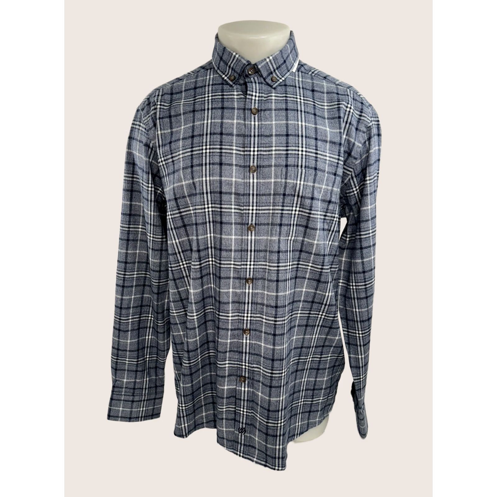 Johnston & Murphy JOHNSTON & MURPHY / NEW w TAG - Mens Plaid Lightweight Flannel L Shirt Size US L / EU 52-54 / 3 - 1 Thumbnail