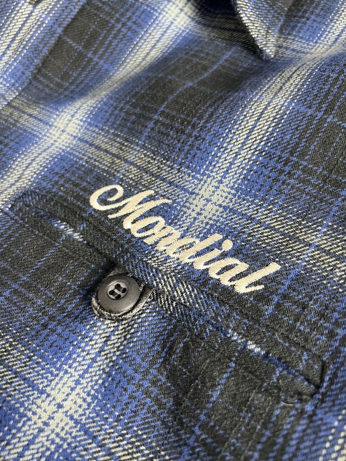 Japanese Brand Vintage Mondial Shadow Plaid Jacket Size US L / EU 52-54 / 3 - 8 Thumbnail