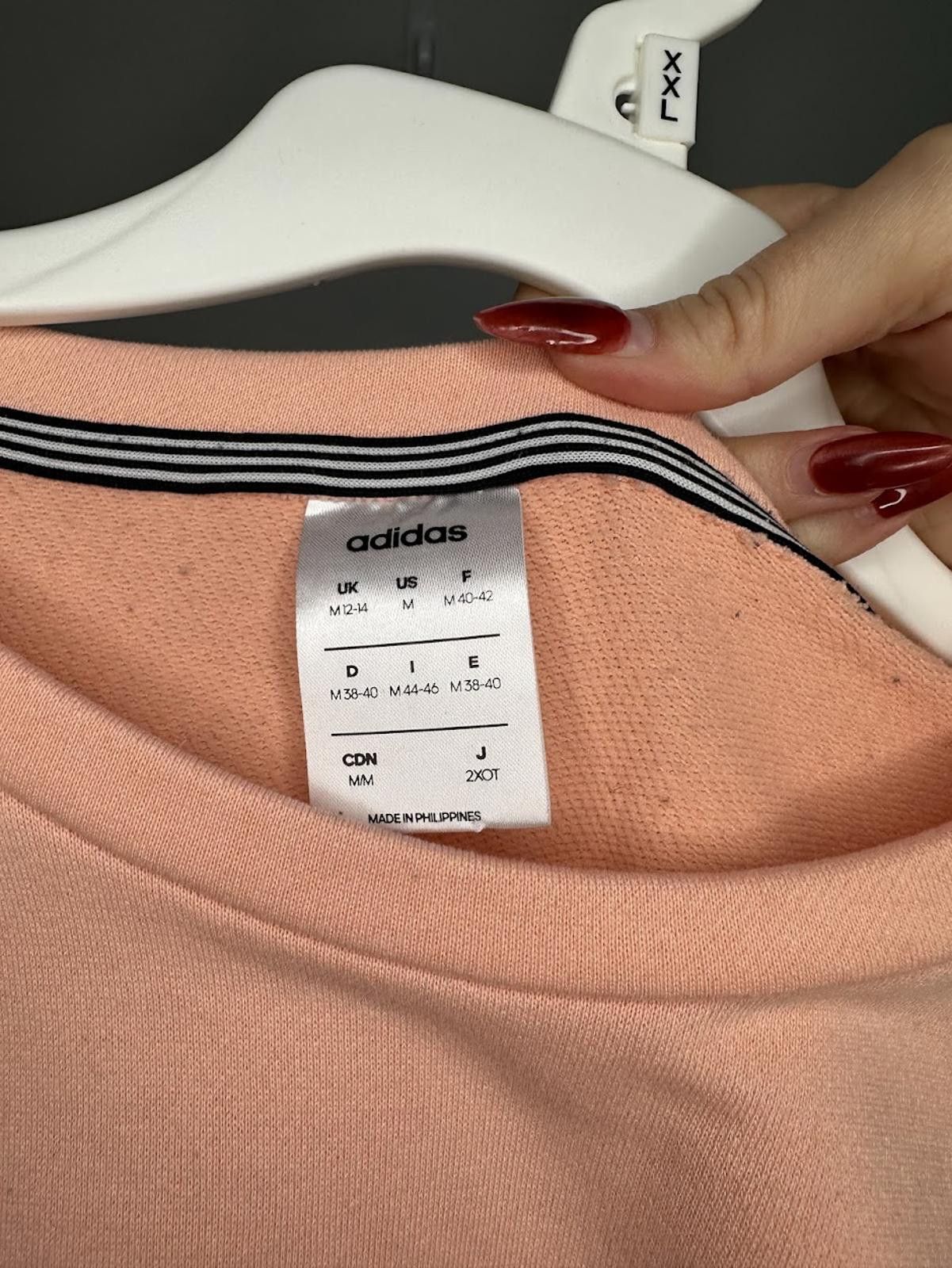 Adidas Adidas Women's Three Stripes Pullover Sweatshirt Pink -Sz. M Size M / US 6-8 / IT 42-44 - 3 Thumbnail