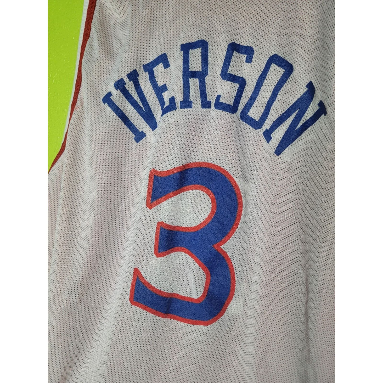 Champion Rare Vintage Allen Iverson Reversible Jersey 76ers Rookie Ye Size US XXL / EU 58 / 5 - 11 Thumbnail