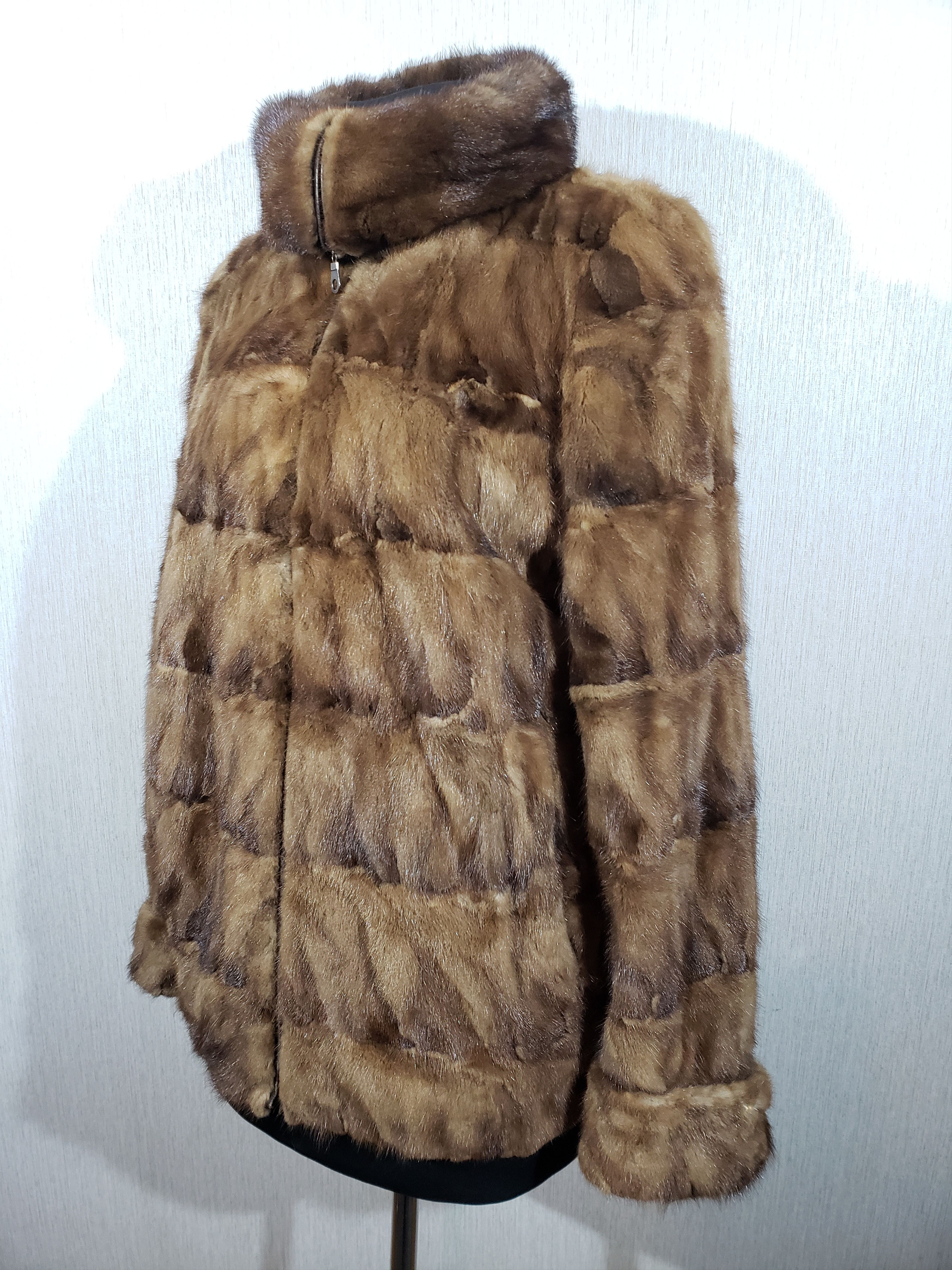 Other Stylish brown women's mink coat. Size XL / US 12-14 / IT 48-50 - 3 Thumbnail