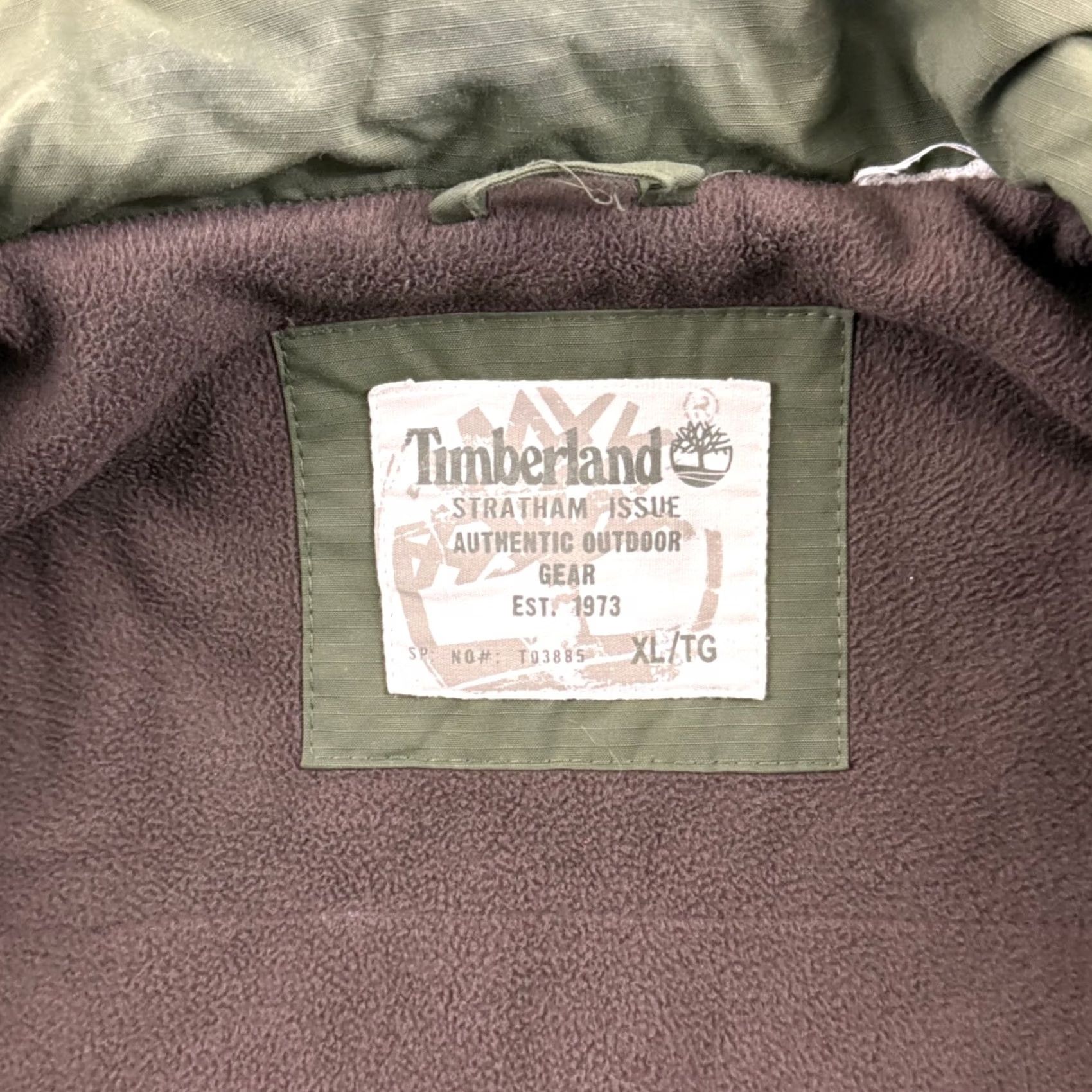 Timberland VINTAGE Timberland Jacket Men XL Green Full Zip Fleece Lined Ripstop Stratham Size US XL / EU 56 / 4 - 7 Thumbnail