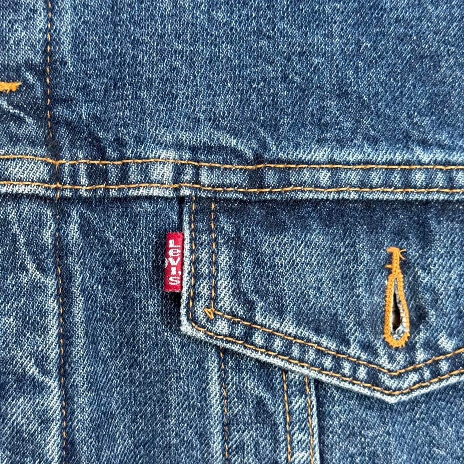 Levi's Vintage 90s Levis Dry Goods Sherpa Lined Denim Jacket Size US XXL / EU 58 / 5 - 5 Thumbnail