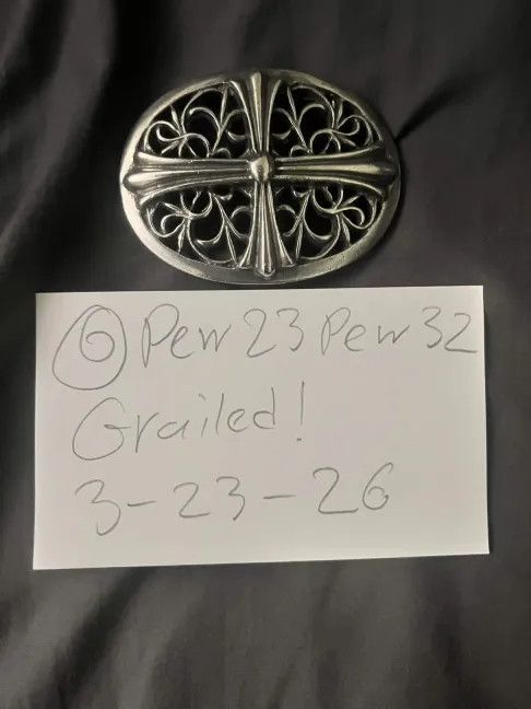 A&G Rock A&G Rock Oval Belt Buckle *Chrome Hearts Lookalike* Size ONE SIZE - 8 Thumbnail