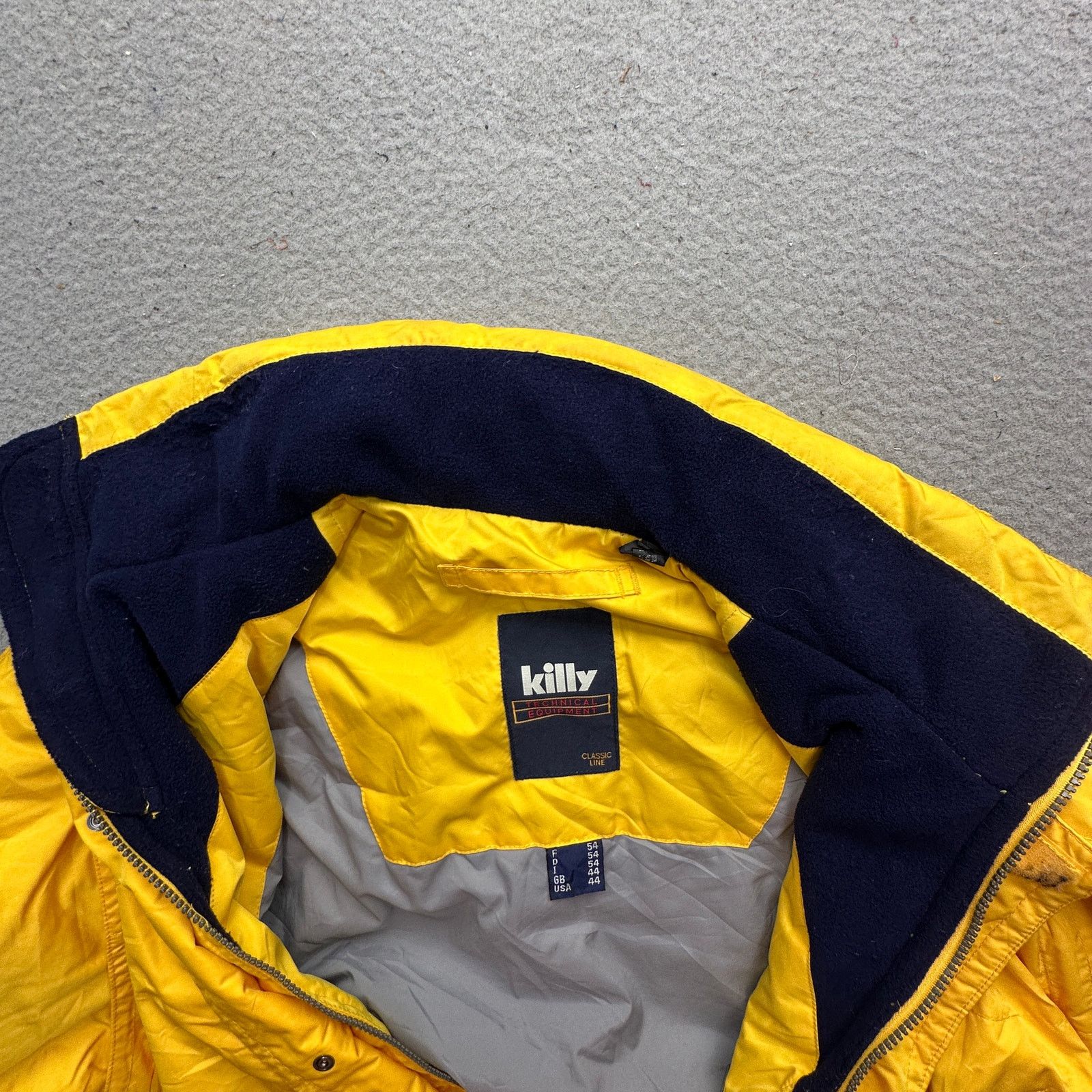 Other Killy Recco Jacket Mens 44 Large Yellow Ski Polyester Hooded Size US L / EU 52-54 / 3 - 21 Thumbnail
