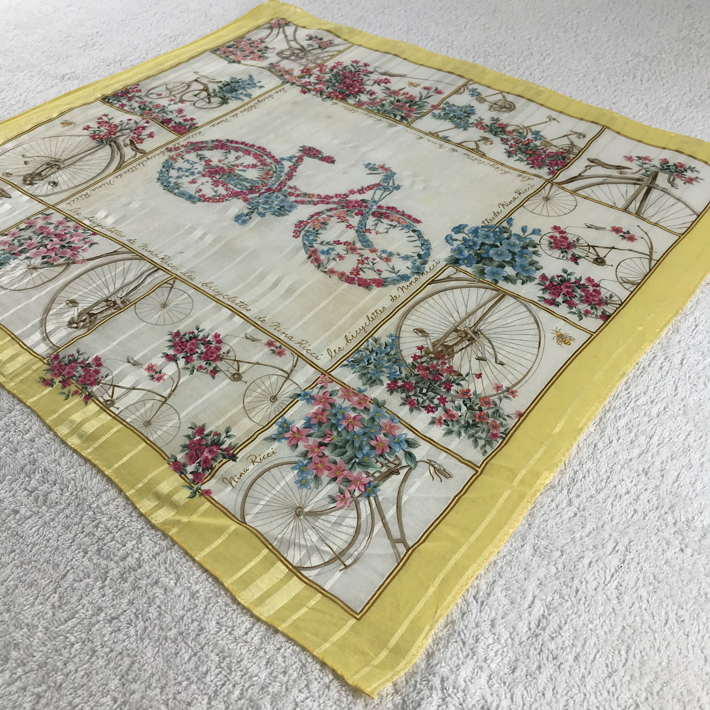 Nina Ricci × Vintage Nina Ricci Bandana / Handkerchief / Neckerchief - S166 Size ONE SIZE - 2 Thumbnail