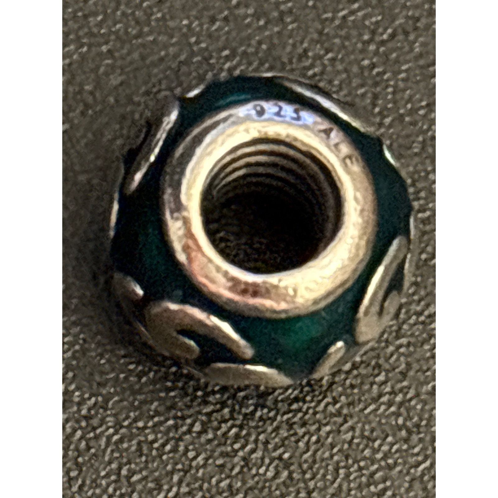 pandora Pandora 925 ALE Green Enamel Charm Sterling Silver Size ONE SIZE - 2 Thumbnail