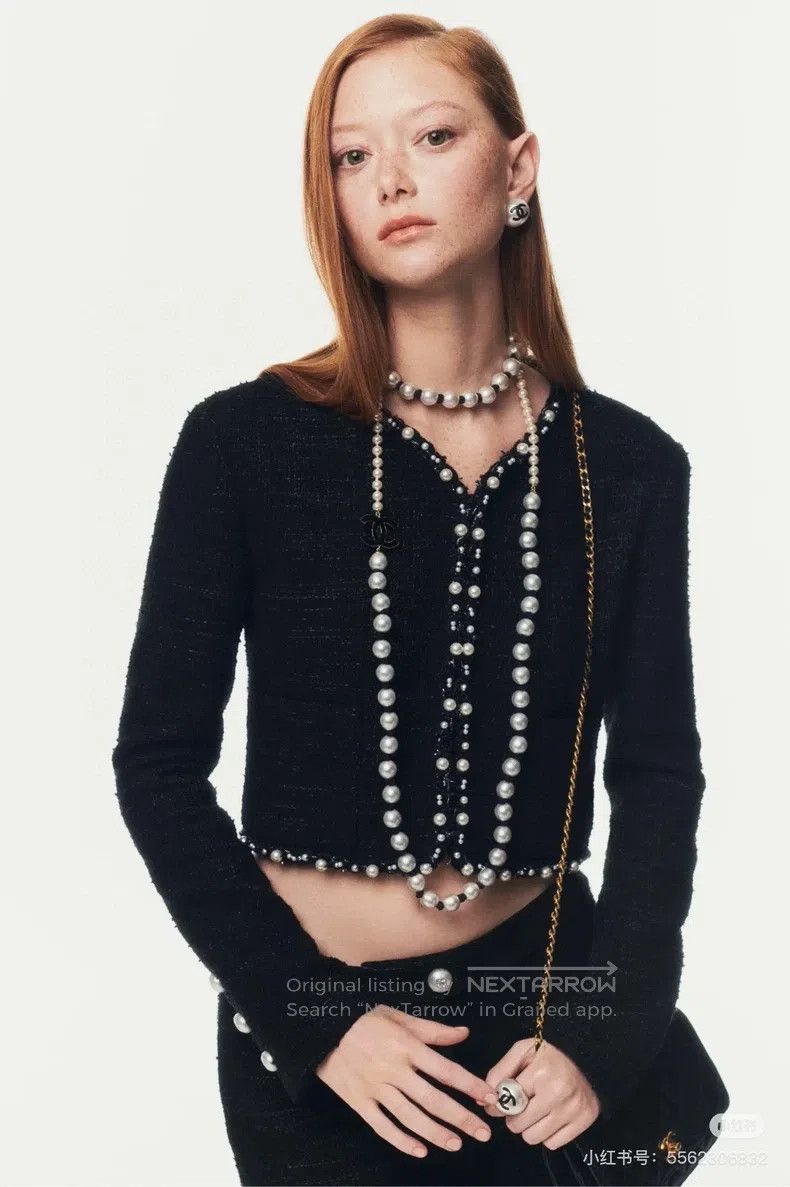 Chanel Chanel 25P Classic Little Black Coat Size M / US 6-8 / IT 42-44 - 6 Thumbnail