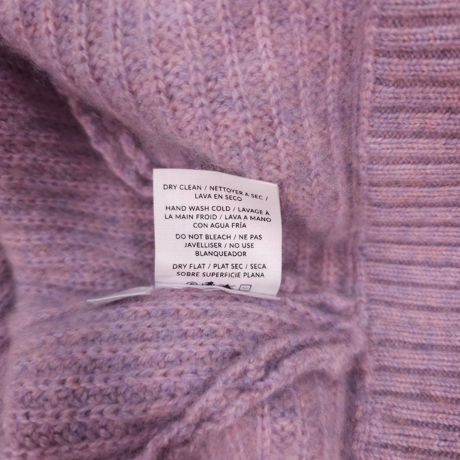 NAADAM NAADAM Off-The-Shoulder Wool Cashmere Sweater Lavender Sz M Size M / US 6-8 / IT 42-44 - 8 Thumbnail