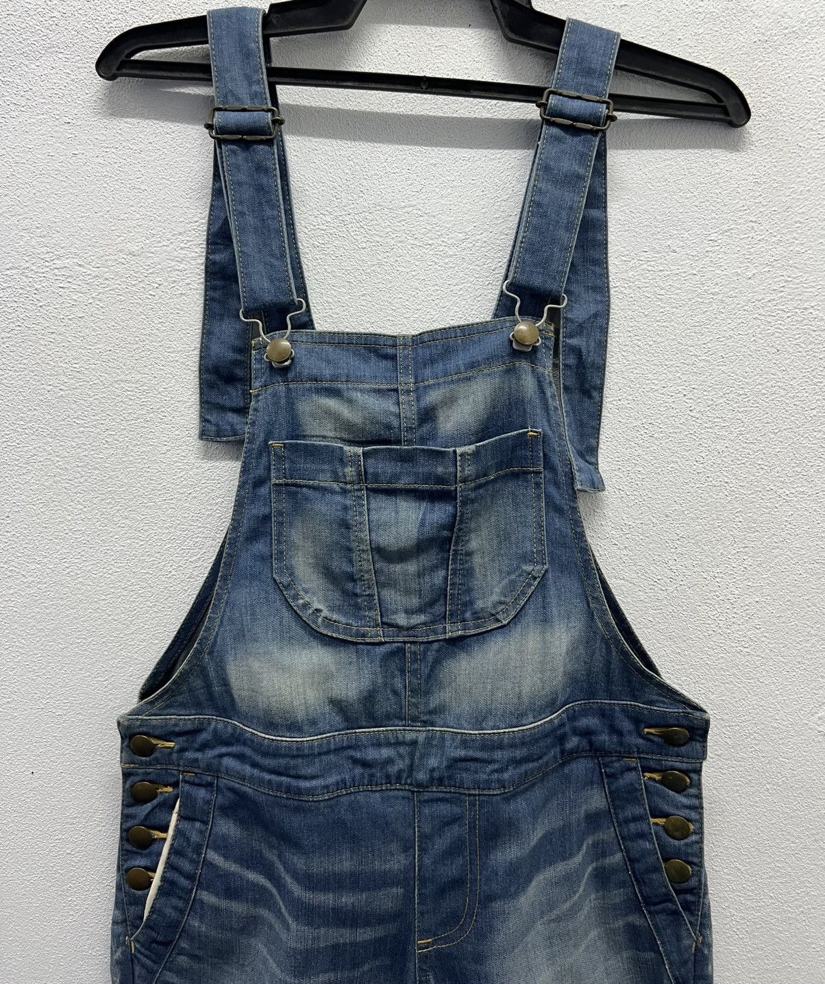 Japanese Brand × Vintage Vintage Y2K My D'artagnan Japanese Selvedge Denim Overalls Size US 35 - 3 Thumbnail