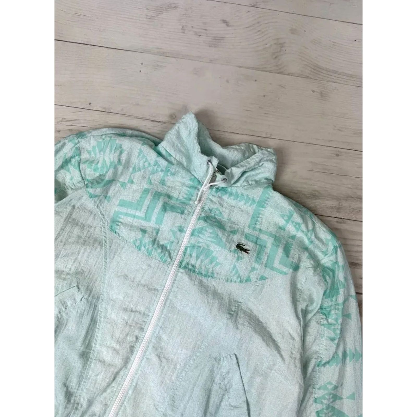 Lacoste VINTAGE Lacoste Nylon 90s Track Suit Jacket And Pants Mens Size S Green Track Suit Size 36R - 3 Thumbnail