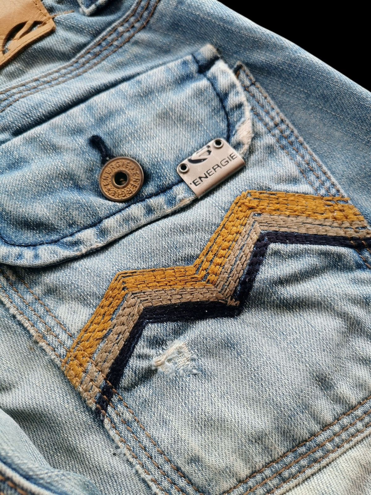 Ed Hardy Y2K Energie Style Clash Jeans Size 30 Vintage Denim Size US 30 / EU 46 - 5 Thumbnail