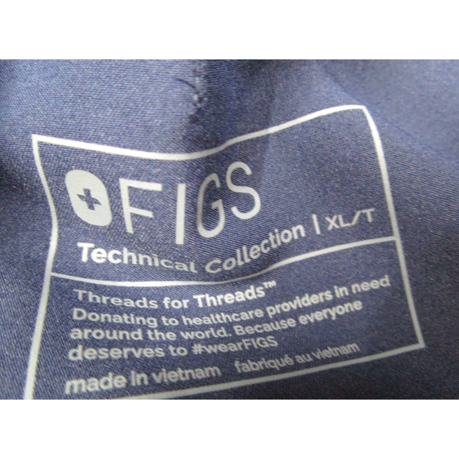 Vintage FIGS Jogger Women Extra Large Tall Blue Scrub Technical W23SW2013T Size 40" / US 18 - 3 Thumbnail