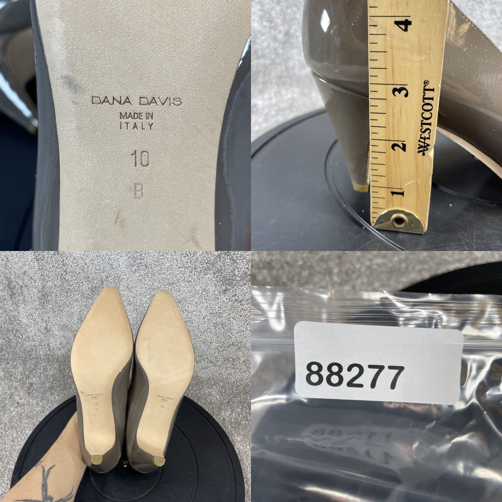 Vintage VINTAGE Dana Davis Pump Womens Size 10 B Patent Leather Pointed Toe Kitten Heel Casual Fall Winter Shoes Size US 10 / IT 40 - 8 Thumbnail
