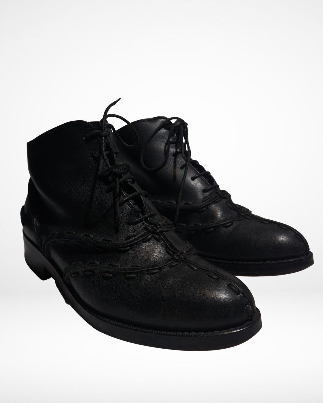 Jean Paul Gaultier JPG Homme FW04 Remade Patchwork Pirate Boots Size US 7.5 / EU 40-41 - 2 Thumbnail