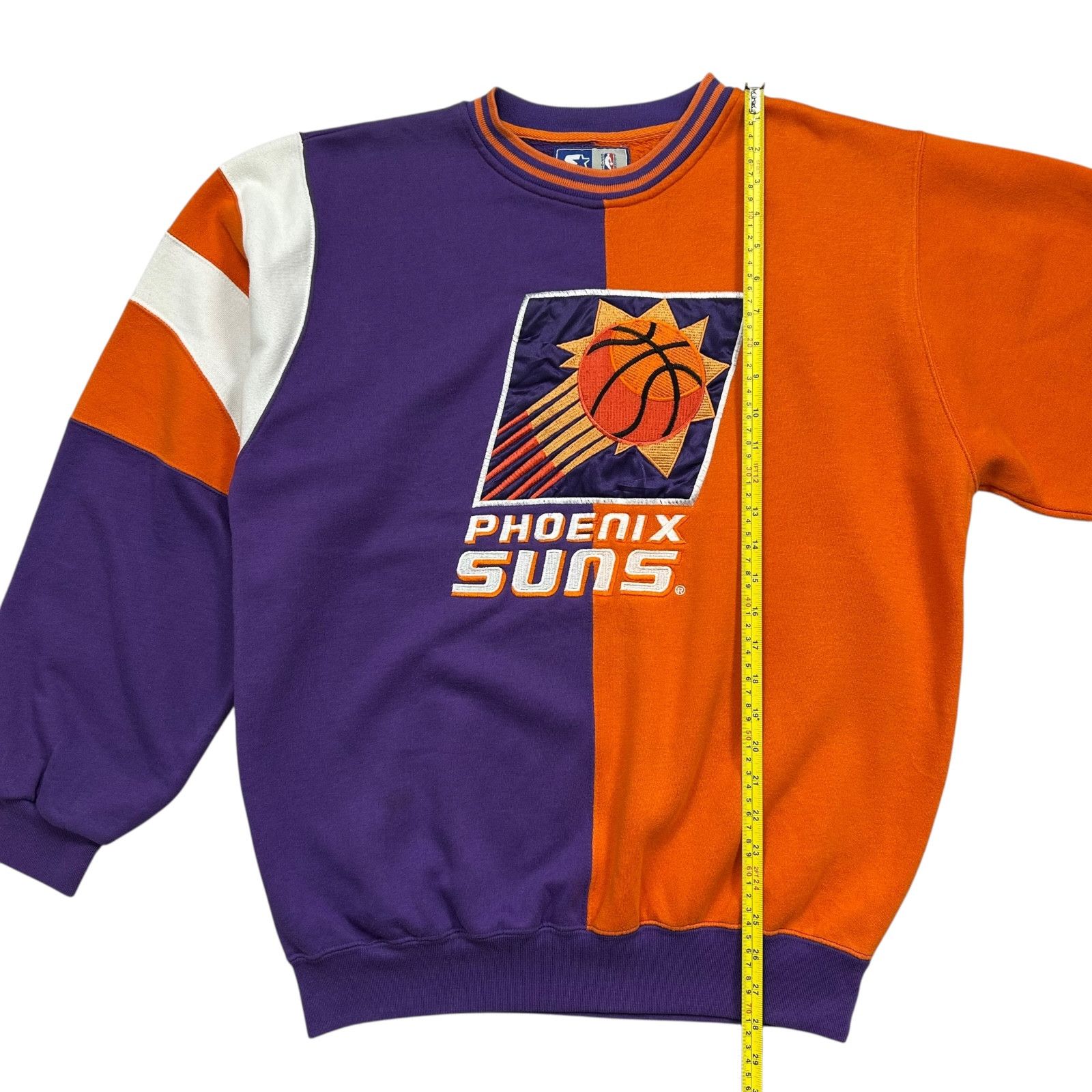 NBA VTG 90s NBA PHOENIX SUNS STARTER SWEATSHIRT EMBROIDERED LOGO Size US M / EU 48-50 / 2 - 6 Thumbnail