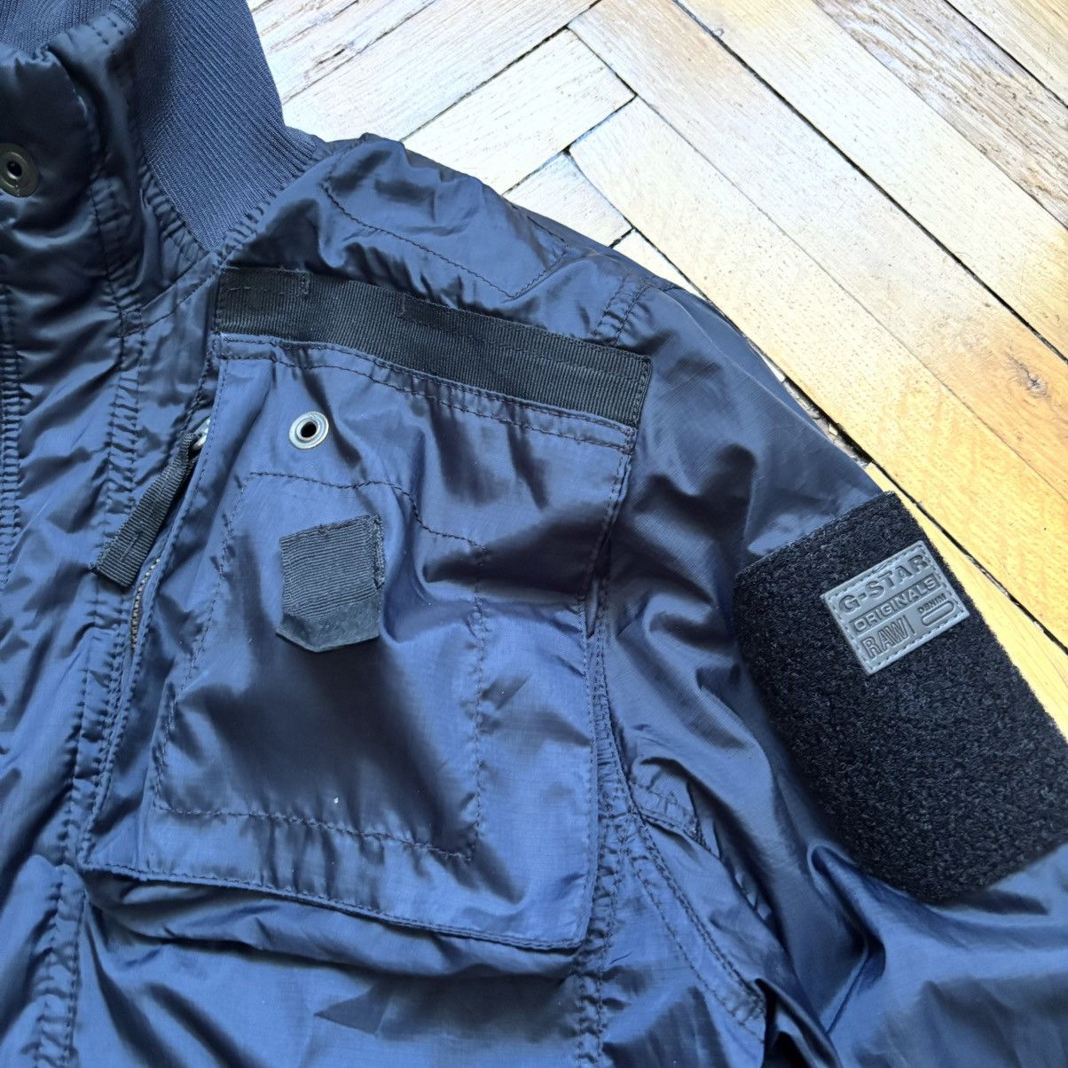 Vintage Vintage Y2K Multi-Pocket M65 G-Star Raw Denim Overshirt Size US M / EU 48-50 / 2 - 3 Thumbnail