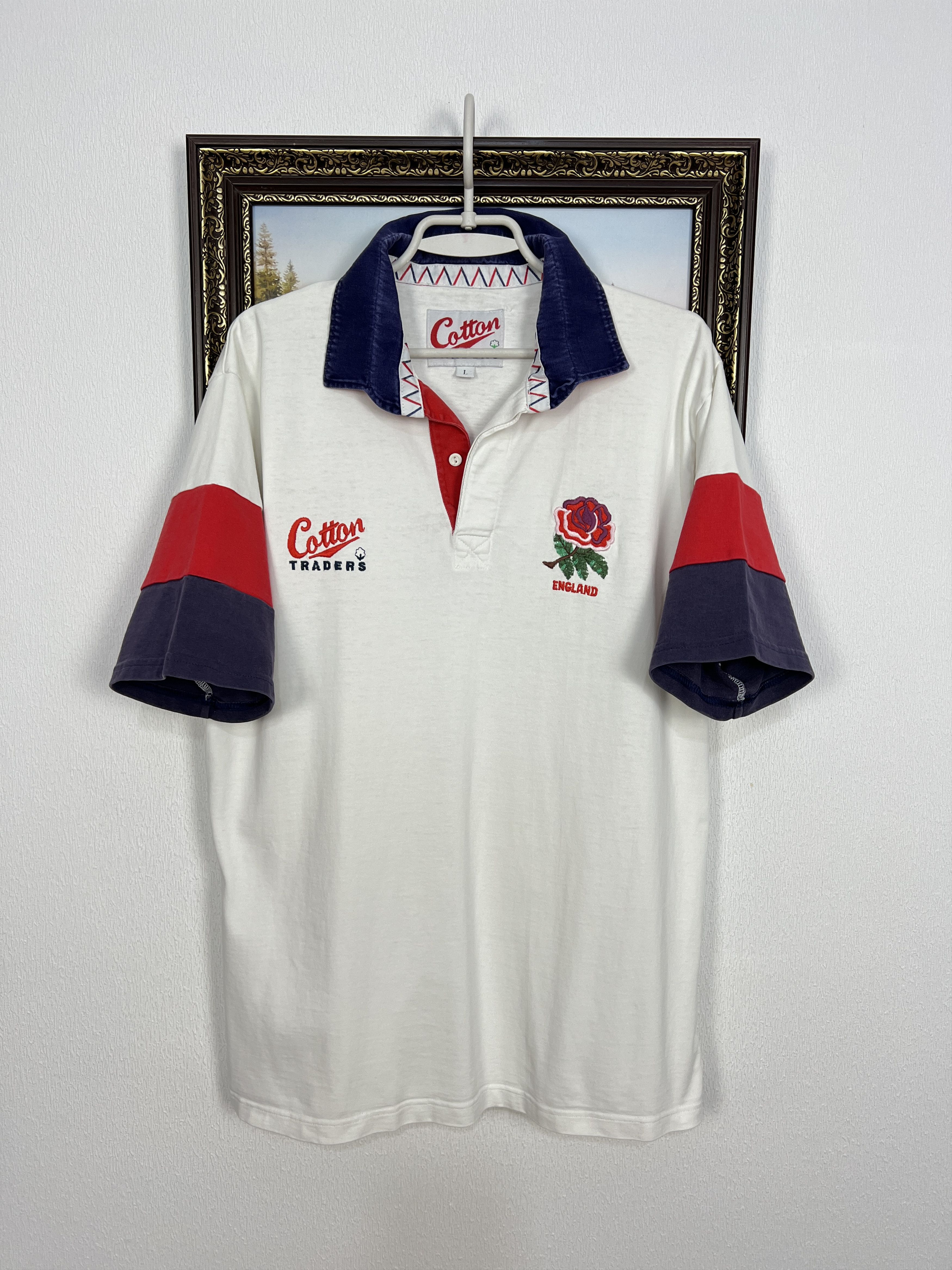 Cotton Traders Vintage 90's Cotton Traders England Rugby Union Jersey Size US L / EU 52-54 / 3 - 1 Thumbnail
