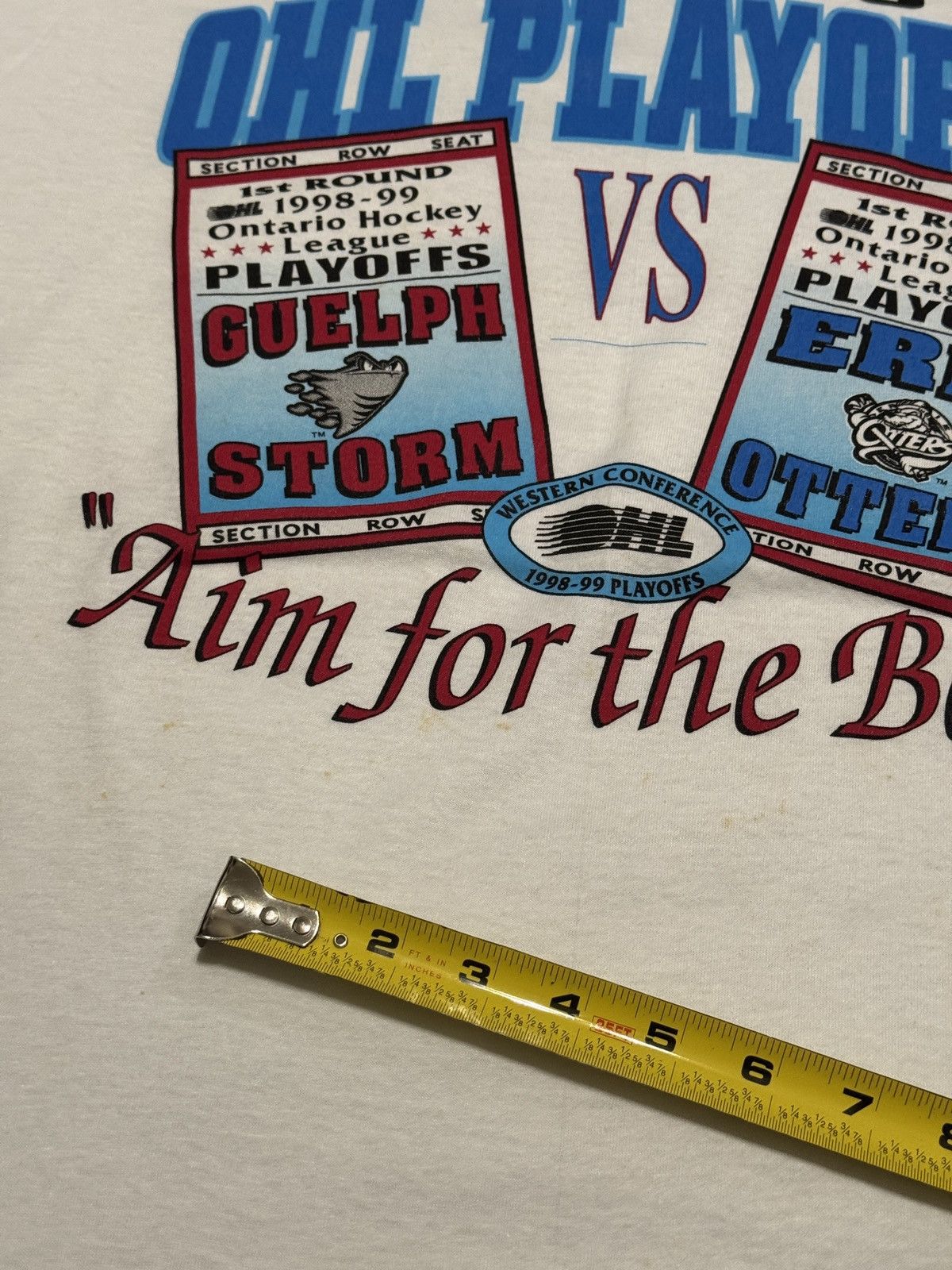 Vintage Vintage Erie Otters 90s OHL Playoffs 1999 XL Hockey T Shirt Size US XL / EU 56 / 4 - 8 Thumbnail