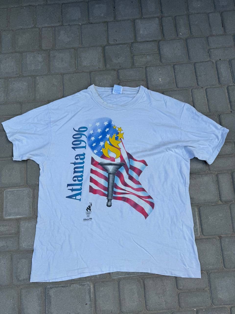 USA Olympics Vintage 1992 Atlanta Olympic tee Shirt Size US XL / EU 56 / 4 - 1 Thumbnail