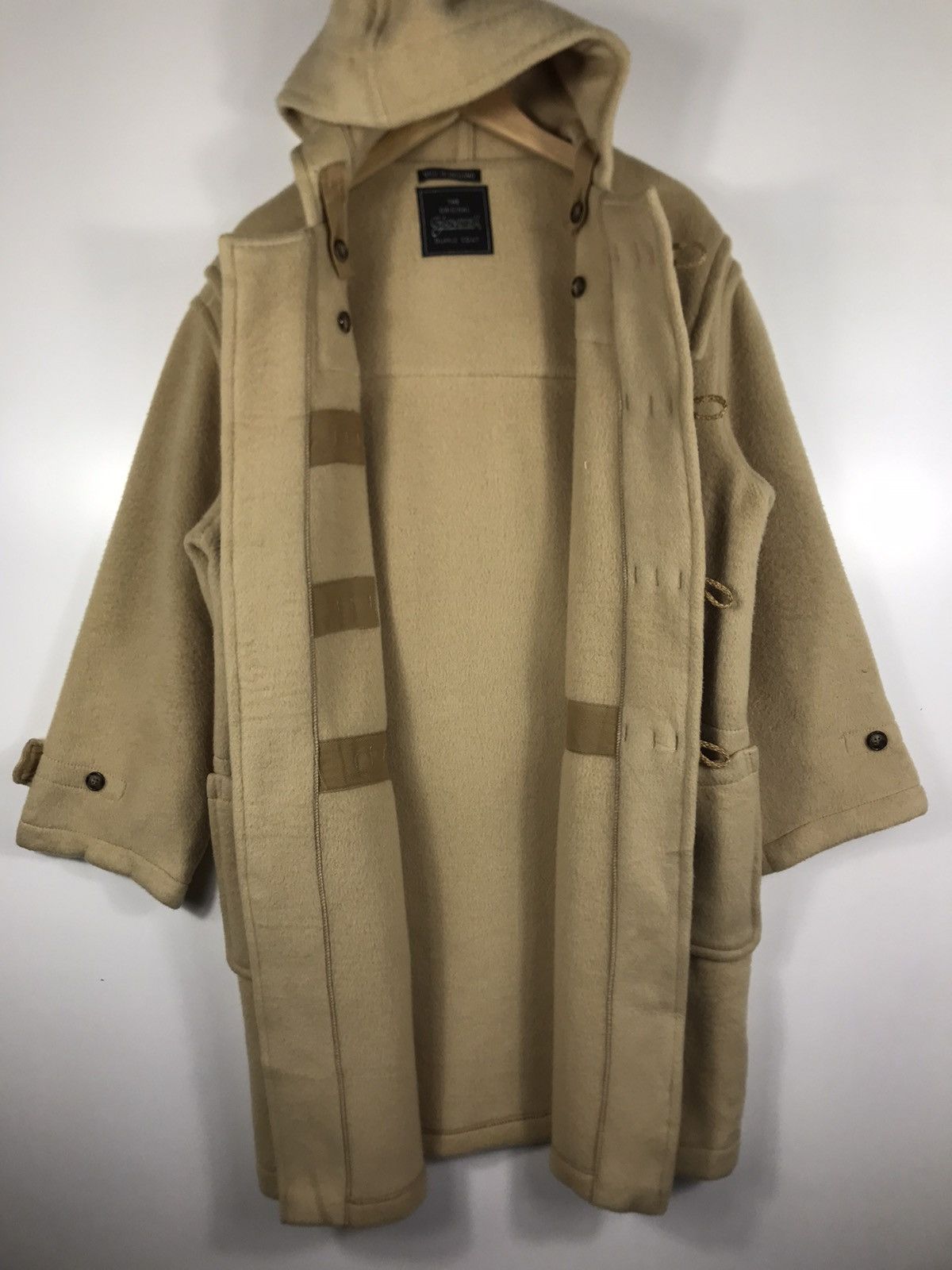 Gloverall × Vintage 🌟Gloverall Hooded Wool Duffle Long Coat Size US M / EU 48-50 / 2 - 7 Thumbnail