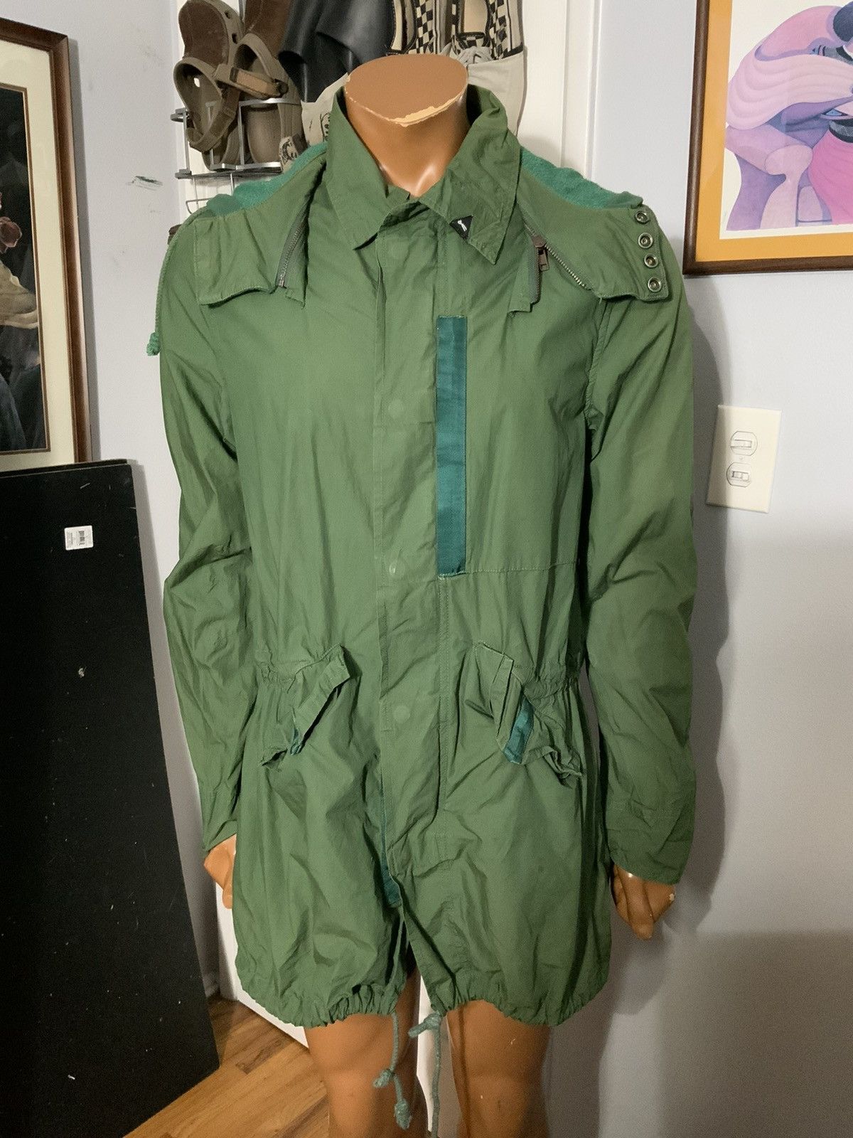 DENHAM Denham The Jeanmaker Fjord Style Fishtail Parka Twill Jacket Size US M / EU 48-50 / 2 - 8 Thumbnail