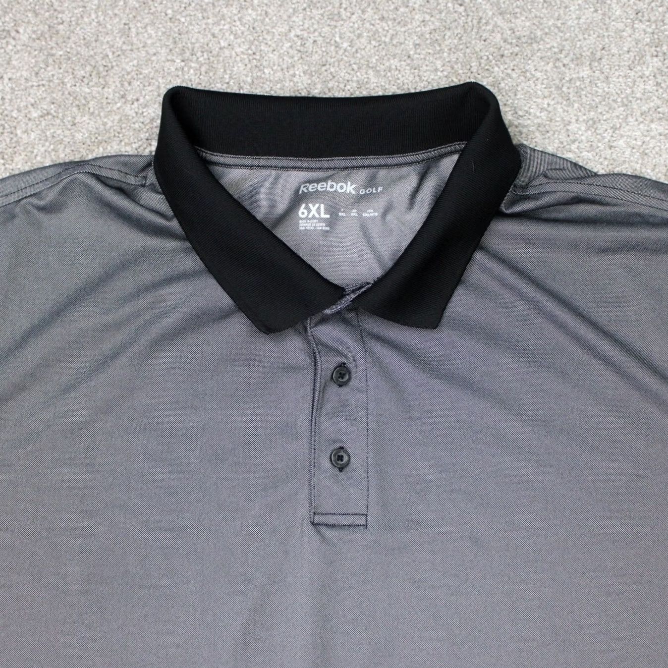 Reebok Reebok Golf Polo Shirt Mens 6XL Black Short Sleeve Polyester Stretch Polo Shirt Mens 6XL Black Polo Shirt Golf Size US XXL / EU 58 / 5 - 5 Thumbnail