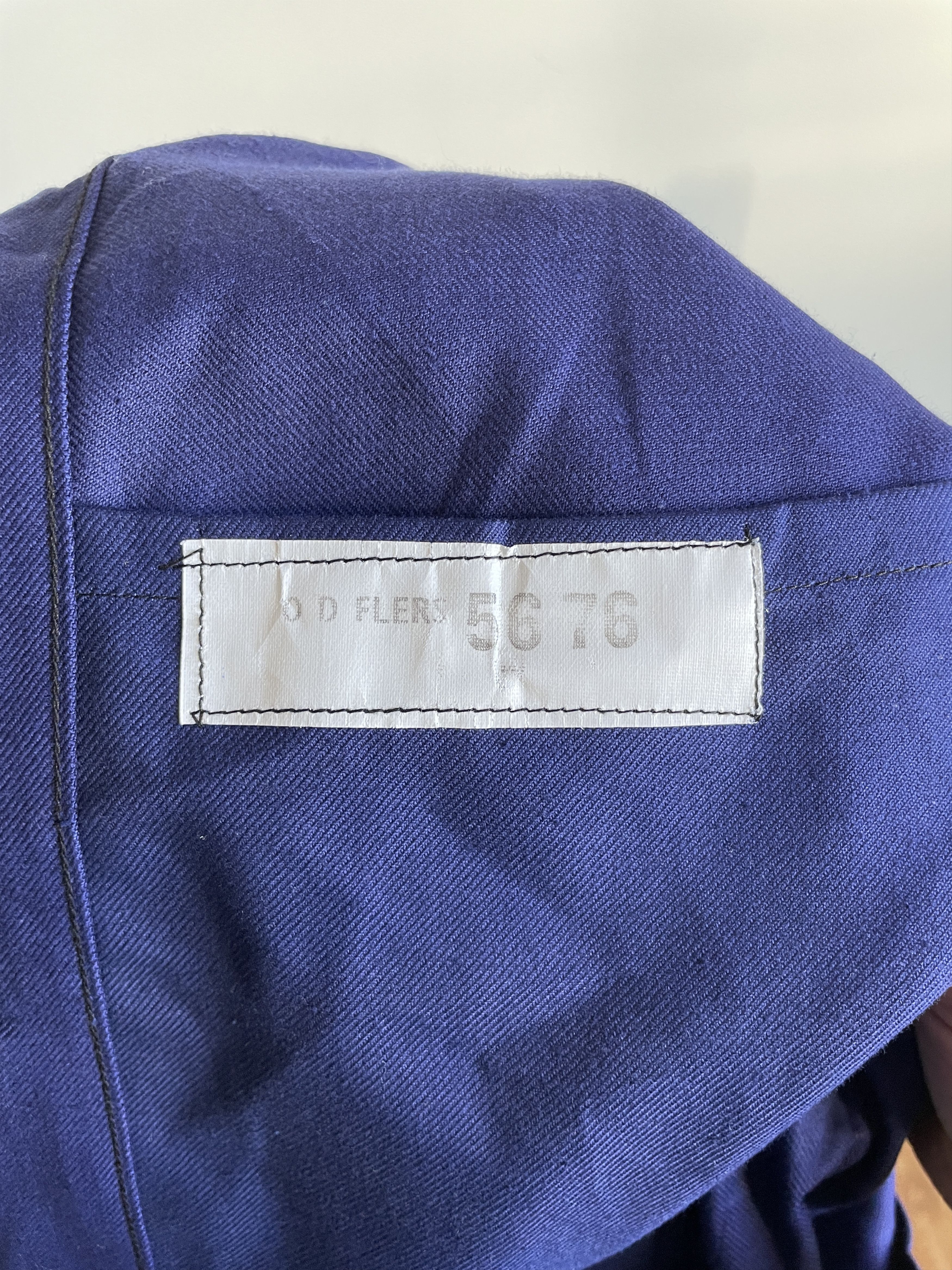 Vintage OD Flers French Army Vintage 70's Work Jacket Size EUR 56 Size US XL / EU 56 / 4 - 6 Thumbnail